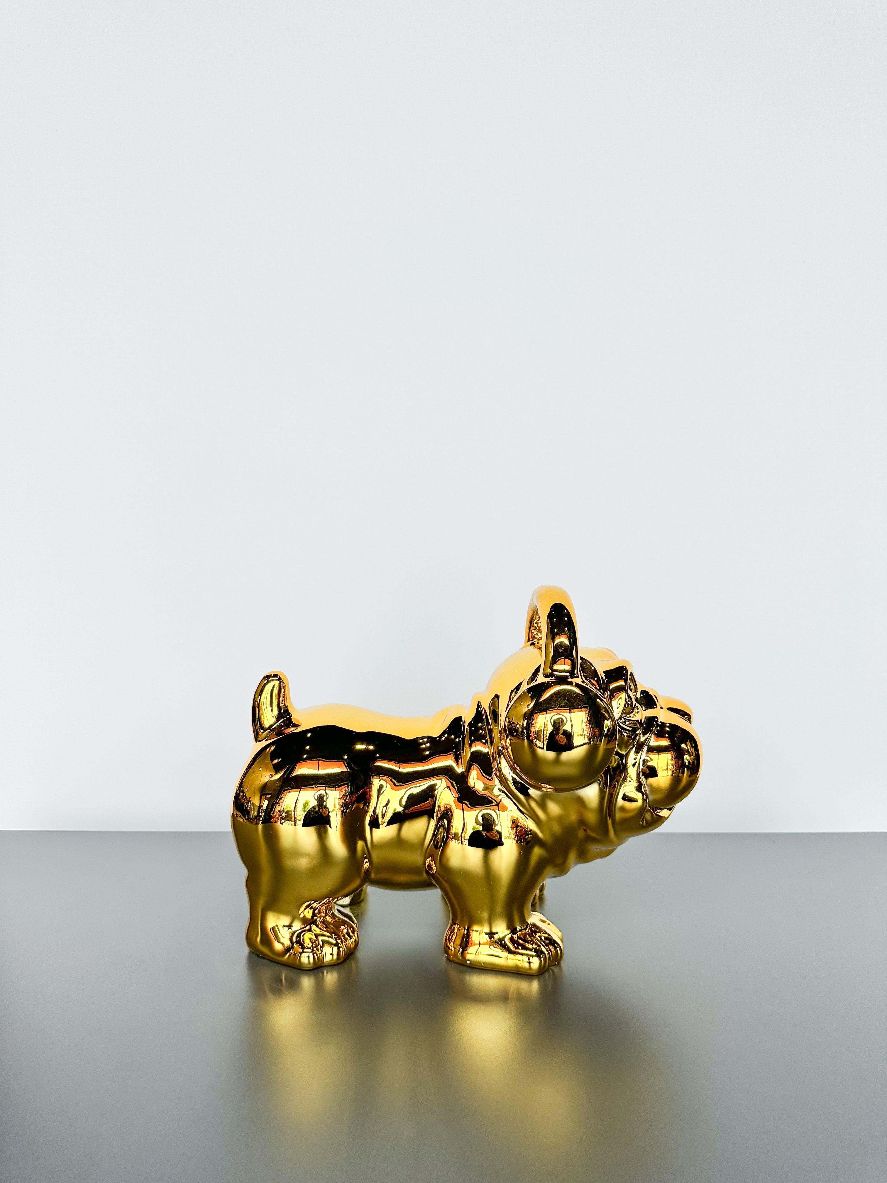 Kulaklıklı Bulldog Dekoratif Obje