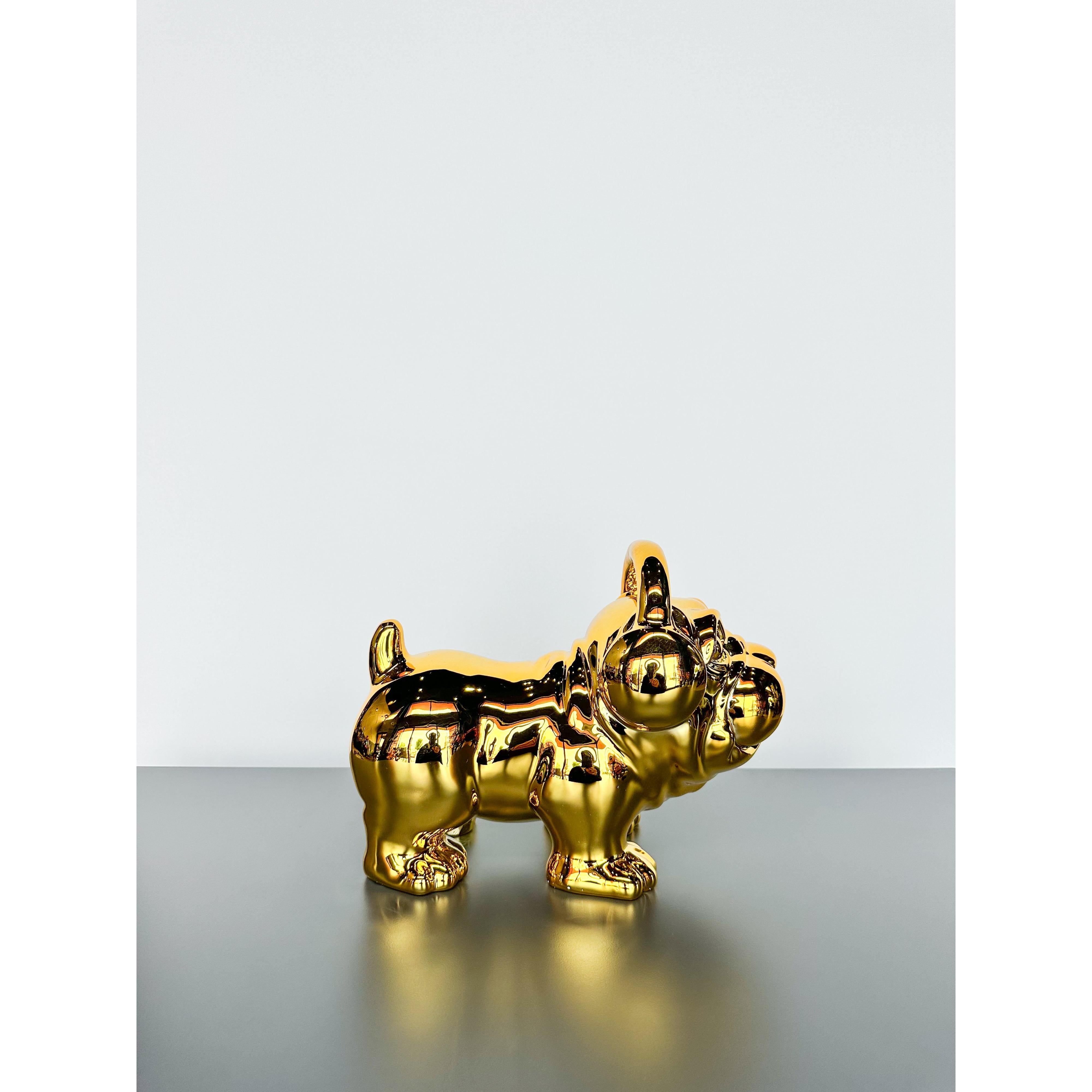 Kulaklıklı Bulldog Dekoratif Obje