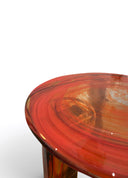 Round Glass El Yapımı Cam Sehpa Small