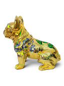 Altın Krom Bulldog Heykeli –  Cash Is King Graffiti Tasarım