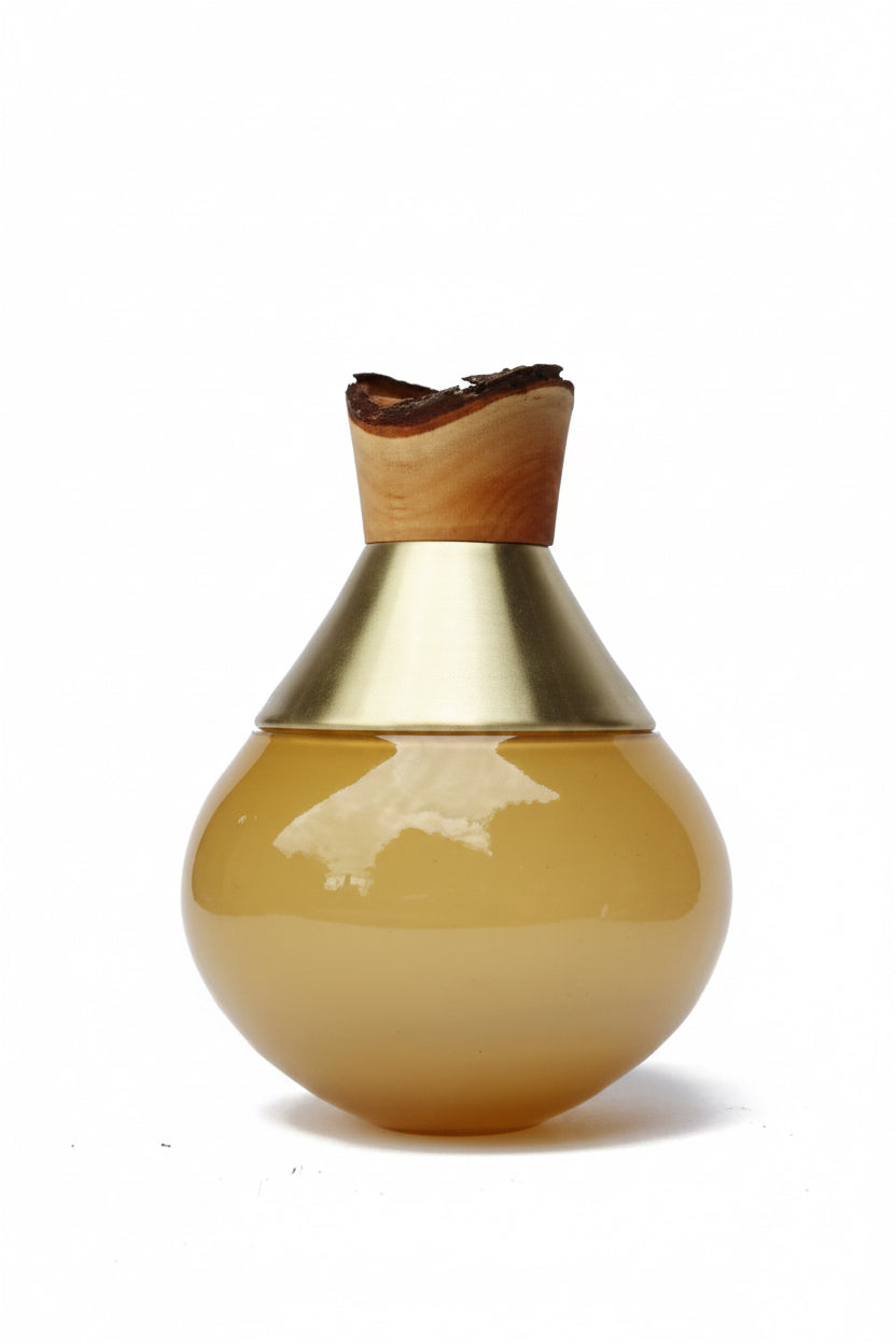 India S2 Stacking Vessel - Caramel Brass Vazo
