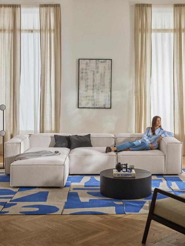 Soft Modüler Köşe Kanepe – Bukle, 3-4 Kişilik