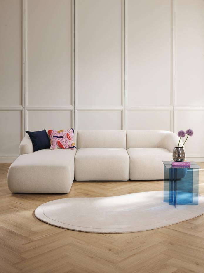 Wolke Yumuşak Oturumlu Modüler Köşe, Keten (3-4 Kişilik)