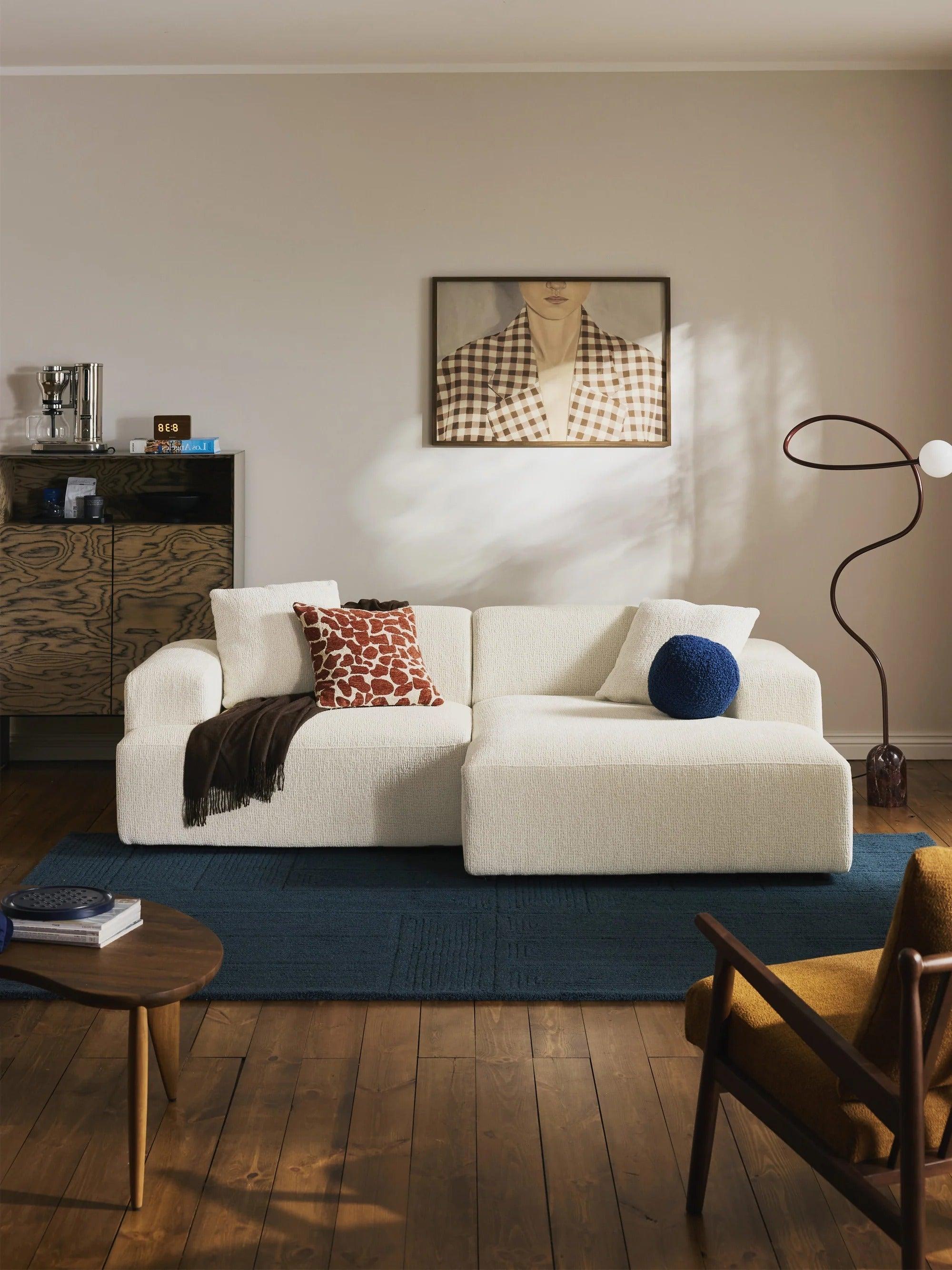 Stella Modüler Köşe Kanepe - Şönil Döşemeli, 3 Kişilik