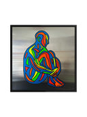 Inner Hold Inox Tablo | 60x60 cm-Tablo-Fırat Aydın Works-NowShopFun