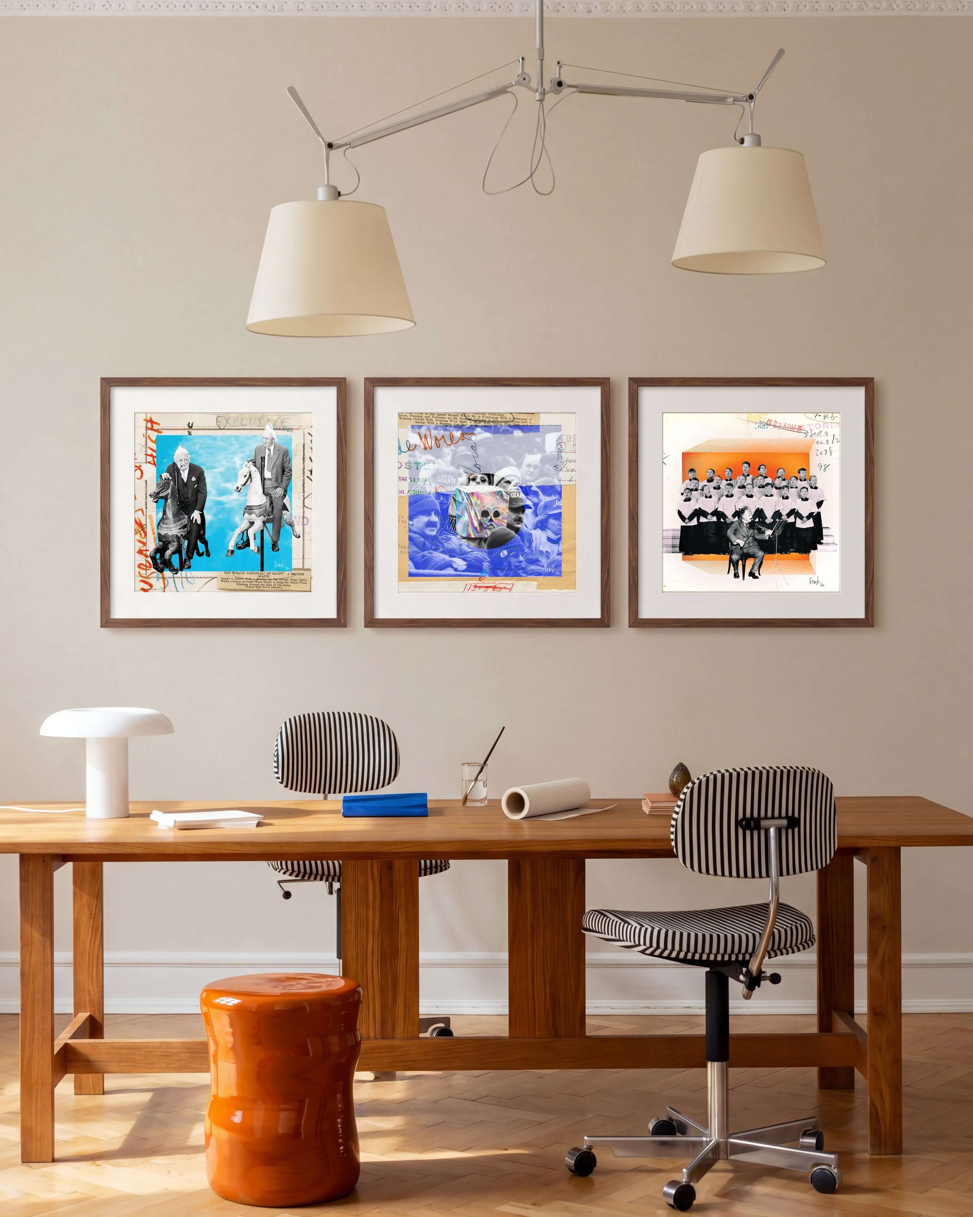 İpek Kerse - Collage Party 3' lü Set Fine Art Baskı