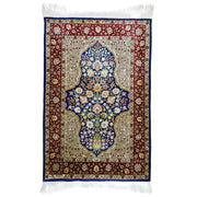 İpekten El Dokuma Çeşmi Bülbül Desenli Hereke Halısı 85X124 Cm