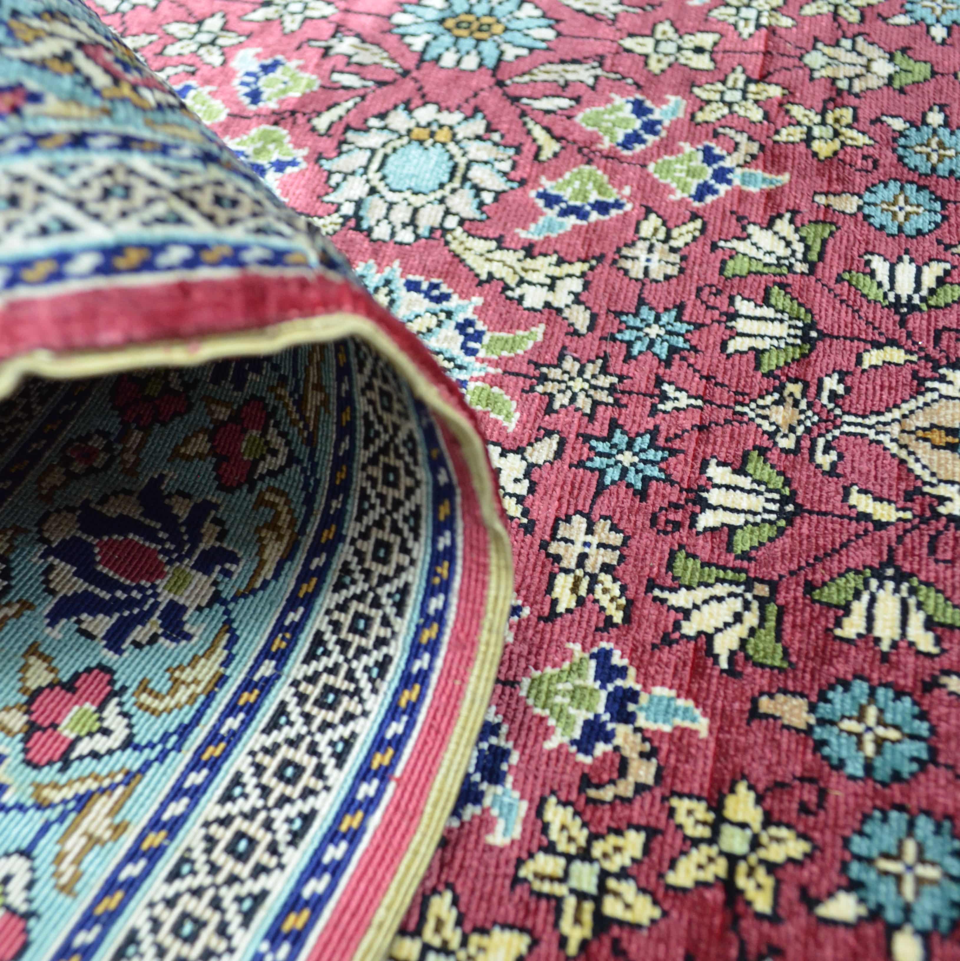 İpekten El Dokuma Kayseri Halısı Yolluk 73x215 cm-Kilim & Halı-KilimCo-NowShopFun