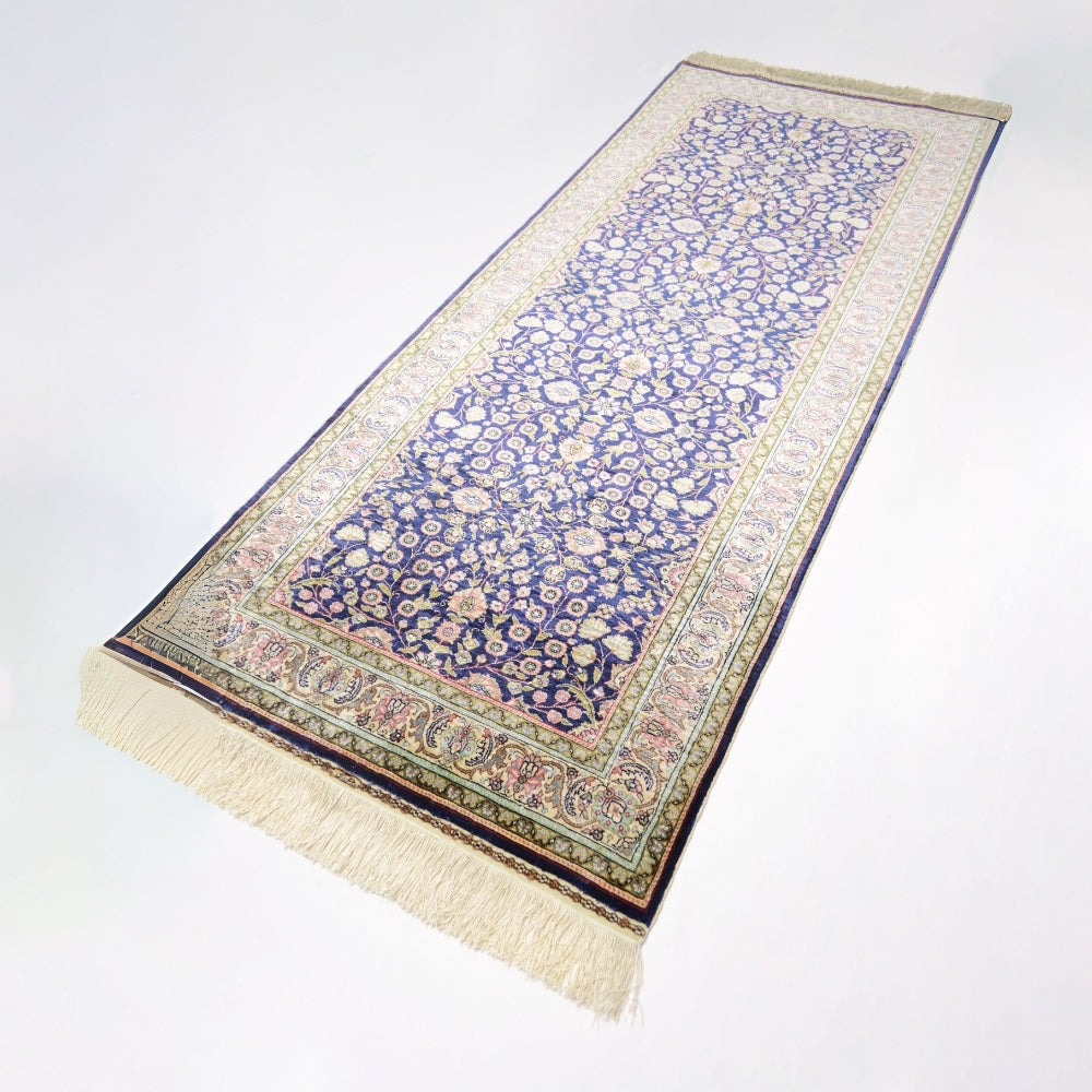 İpekten El Dokuma Kayseri Halısı Yolluk 87X218 Cm