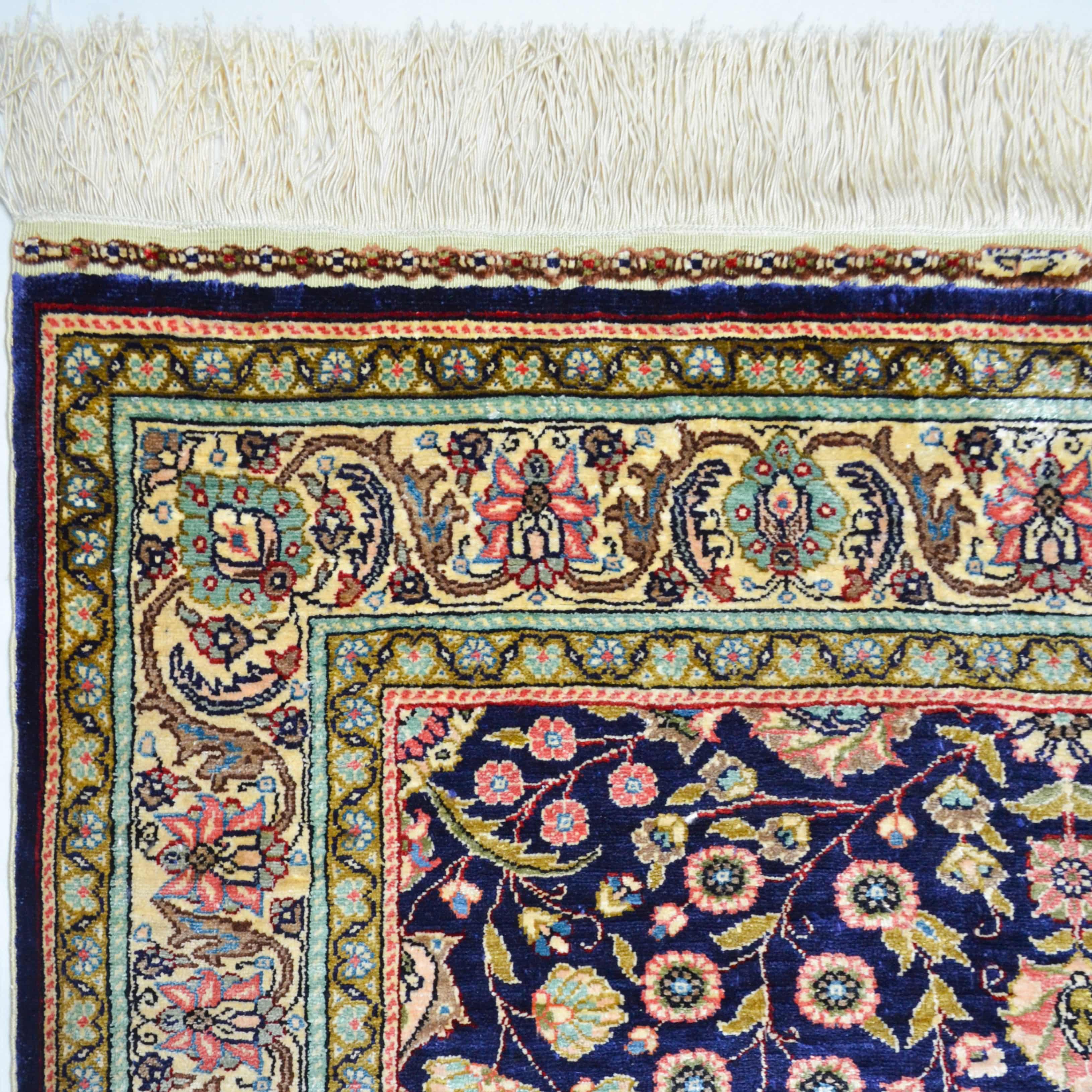 İpekten El Dokuma Kayseri Halısı Yolluk 87X218 Cm