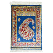 İpekten El Dokuma Şal Desenli Kayseri Halısı 51x71 cm-Kilim & Halı-KilimCo-NowShopFun