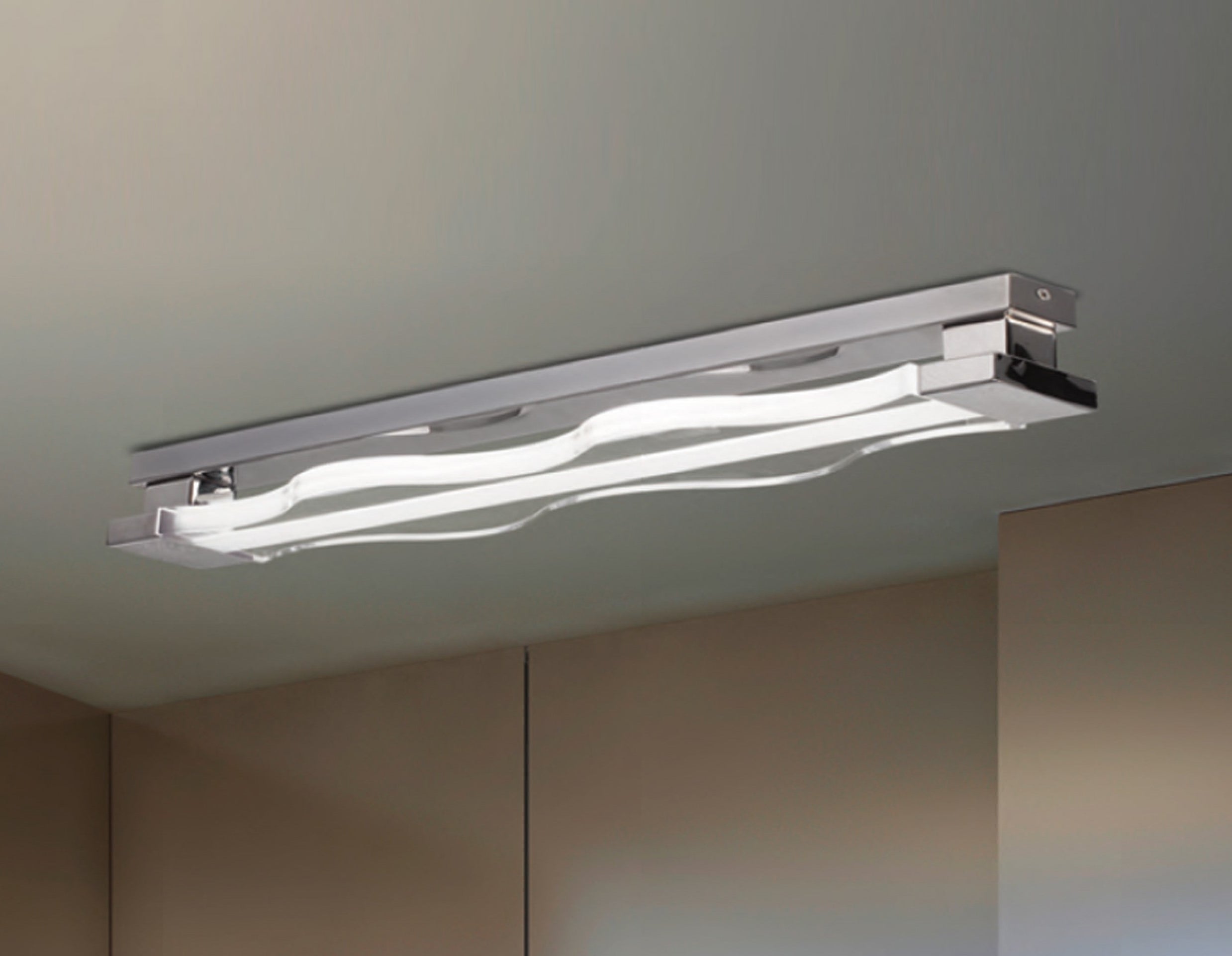 Ishtar Plafonyer 1l Chrome Ø97x10 Cm T5 1x39w