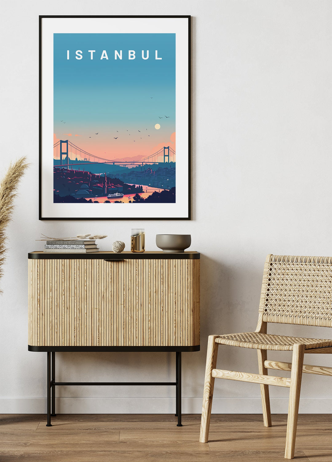 Istanbul | Şehir Posteri-Tablo-ODA.products-30x40-Beyaz-NowShopFun