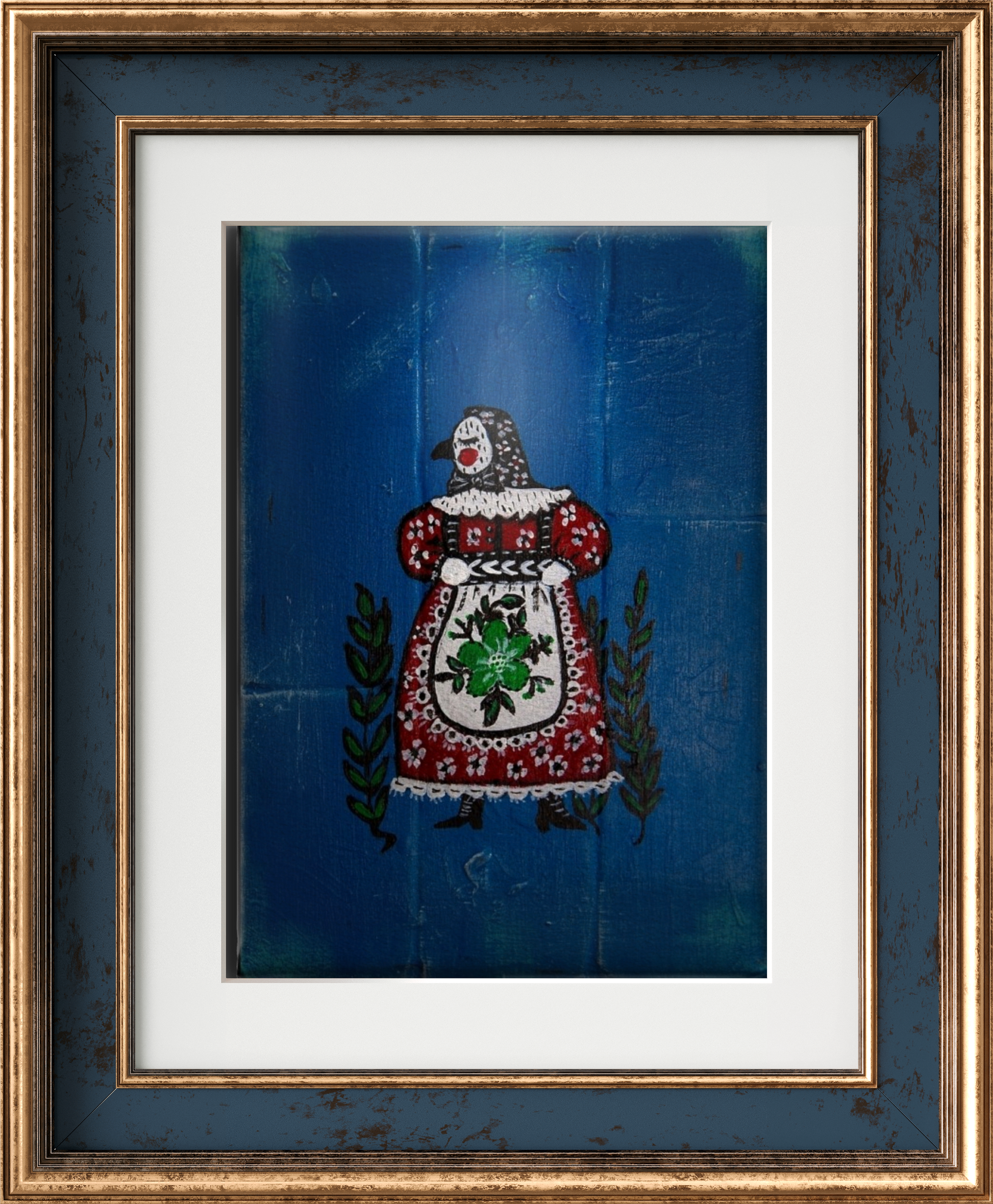 İsveçli Kadın Tablo El Yapımı Ahşap Üzerine Akrilik Duvar Dekoru