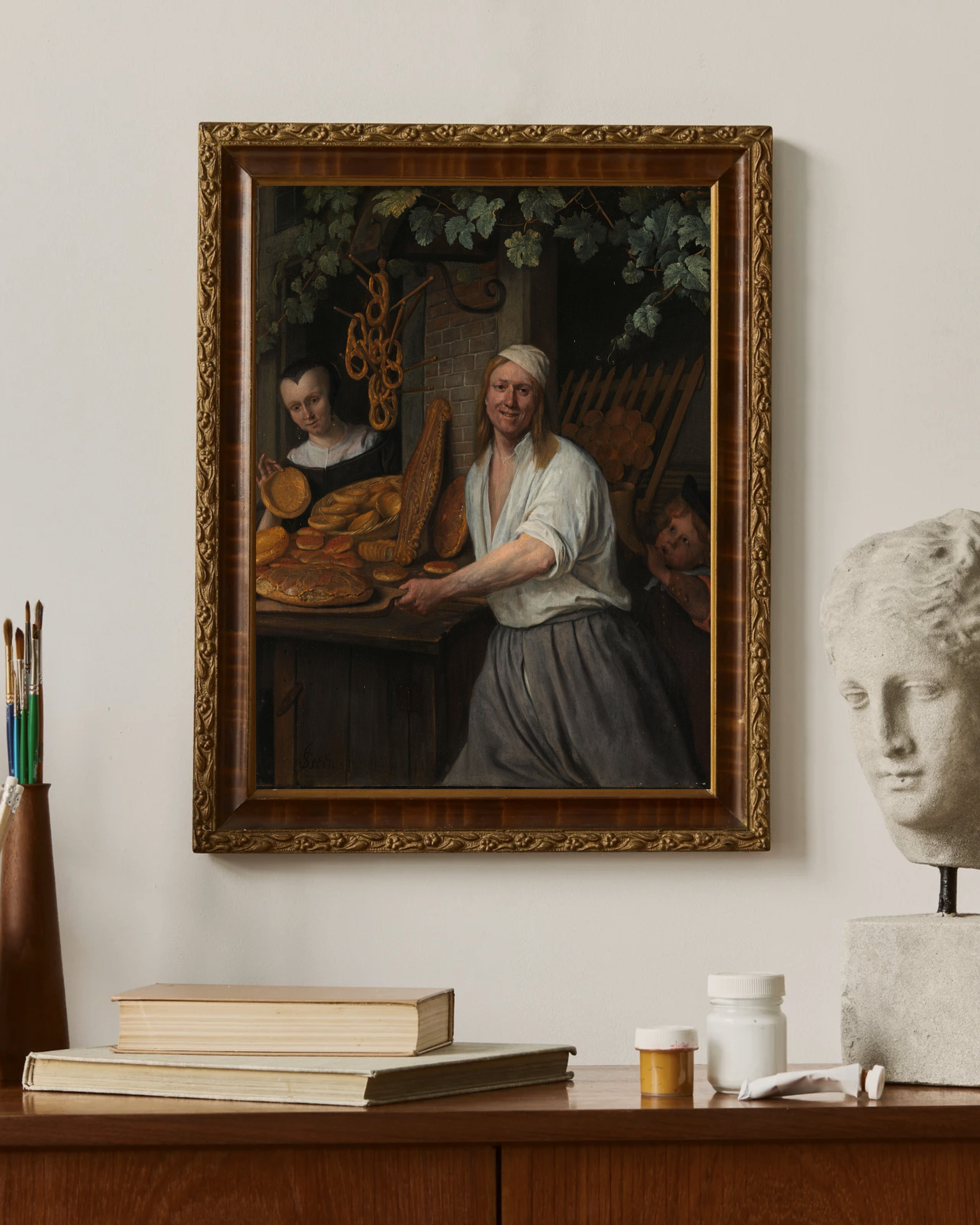 Jan Havicksz Steen - Fırıncı Çifti Fine Art Baskı