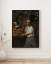 Jan Havicksz Steen - Fırıncı Çifti Fine Art Baskı