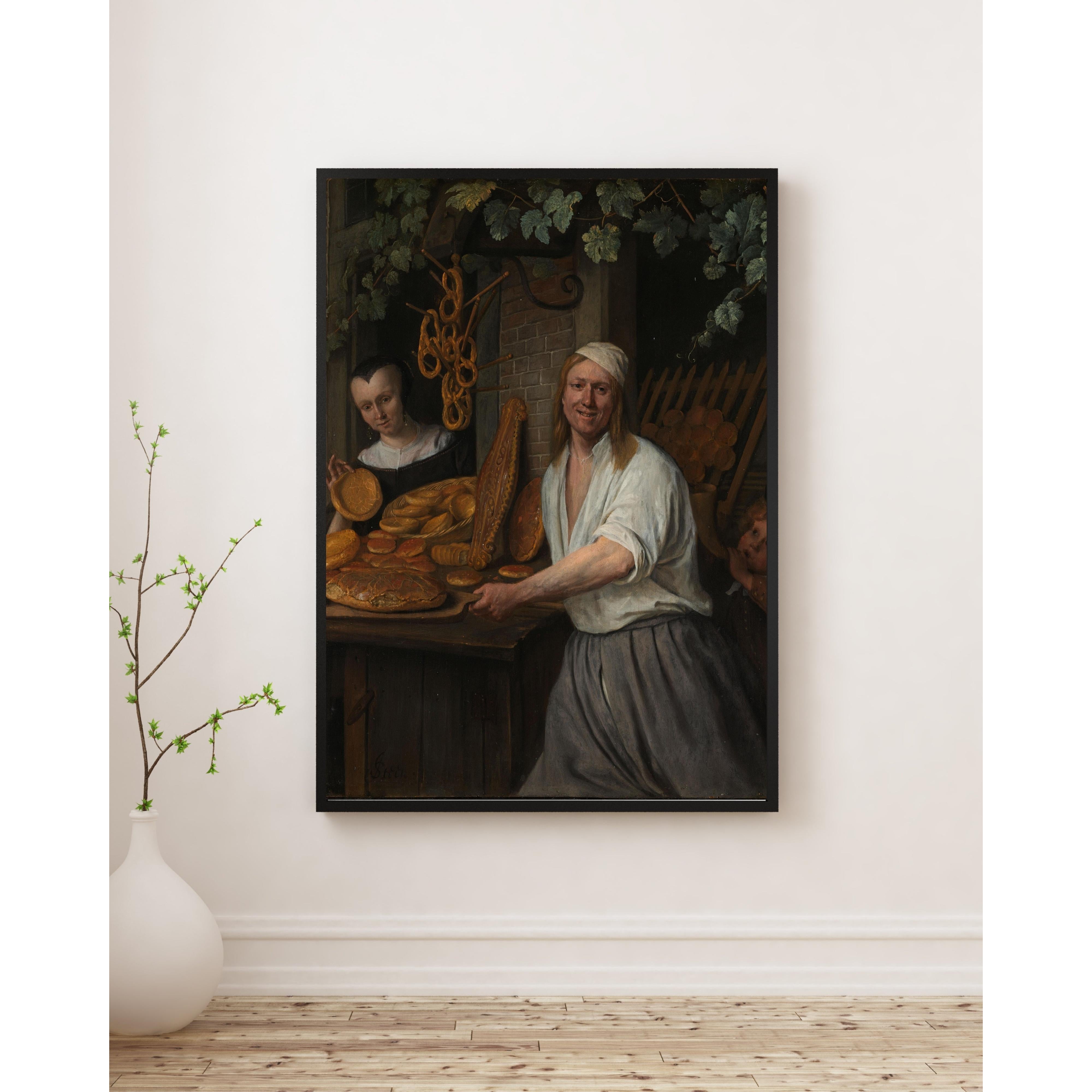 Jan Havicksz Steen - Fırıncı Çifti Fine Art Baskı