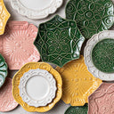 Jardins Du Monde Nergis Sarısı Yan Servis Ve Kokteyl Tabağı Karışık 4lü Set-Tabak-Juliska-NowShopFun