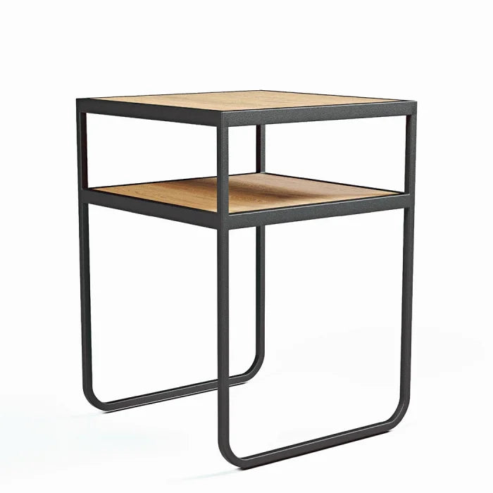 Jax Yan Sehpa Metal/Ahşap