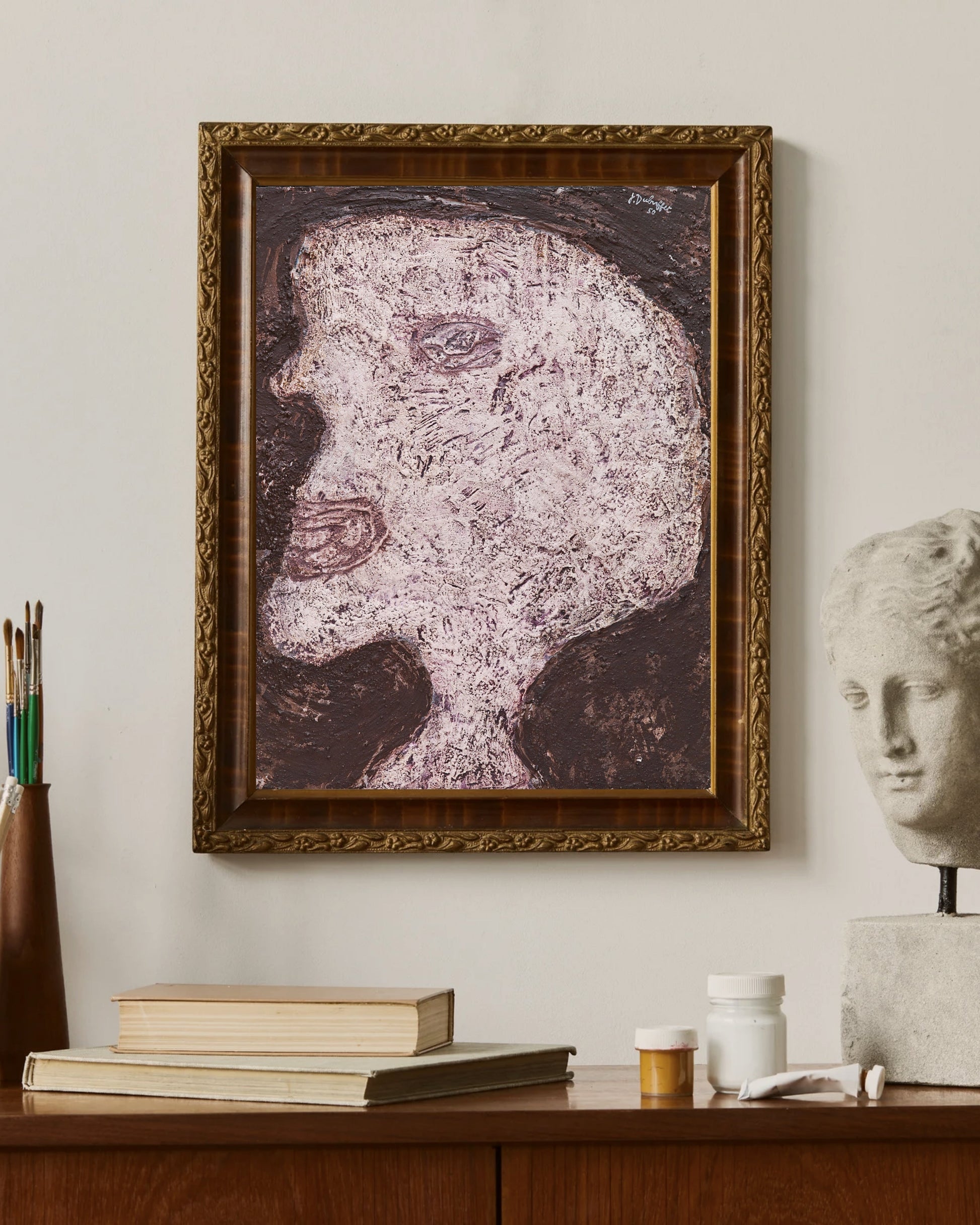 Jean Dubuffet - Asker Lucien Geominne’nin Portresi Fine Art Baskı