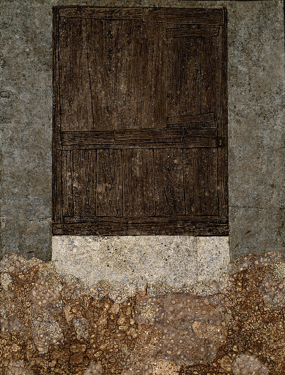 Jean Dubuffet - Ayrık Otu ile Kapı Fine Art Baskı