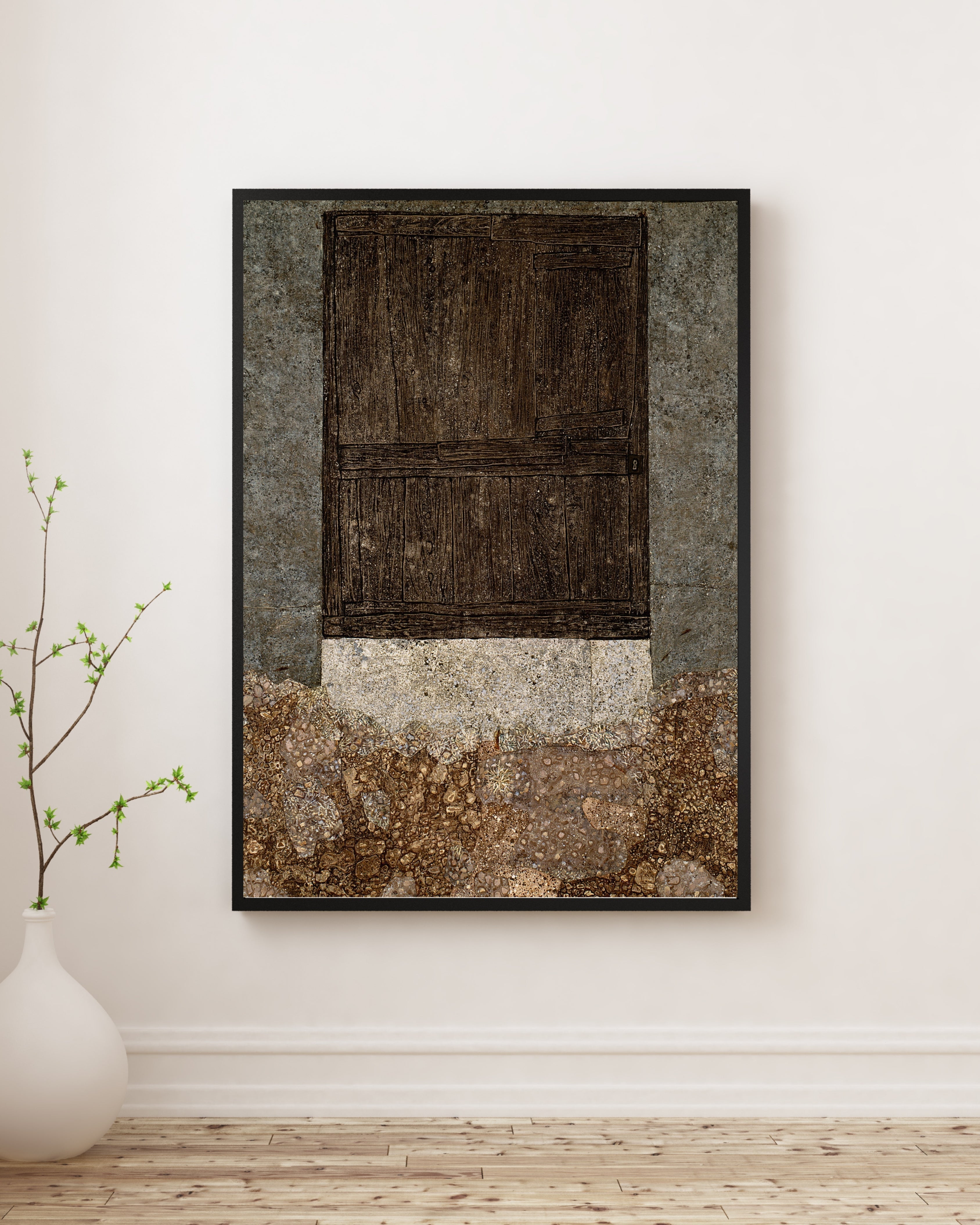 Jean Dubuffet - Ayrık Otu ile Kapı Fine Art Baskı