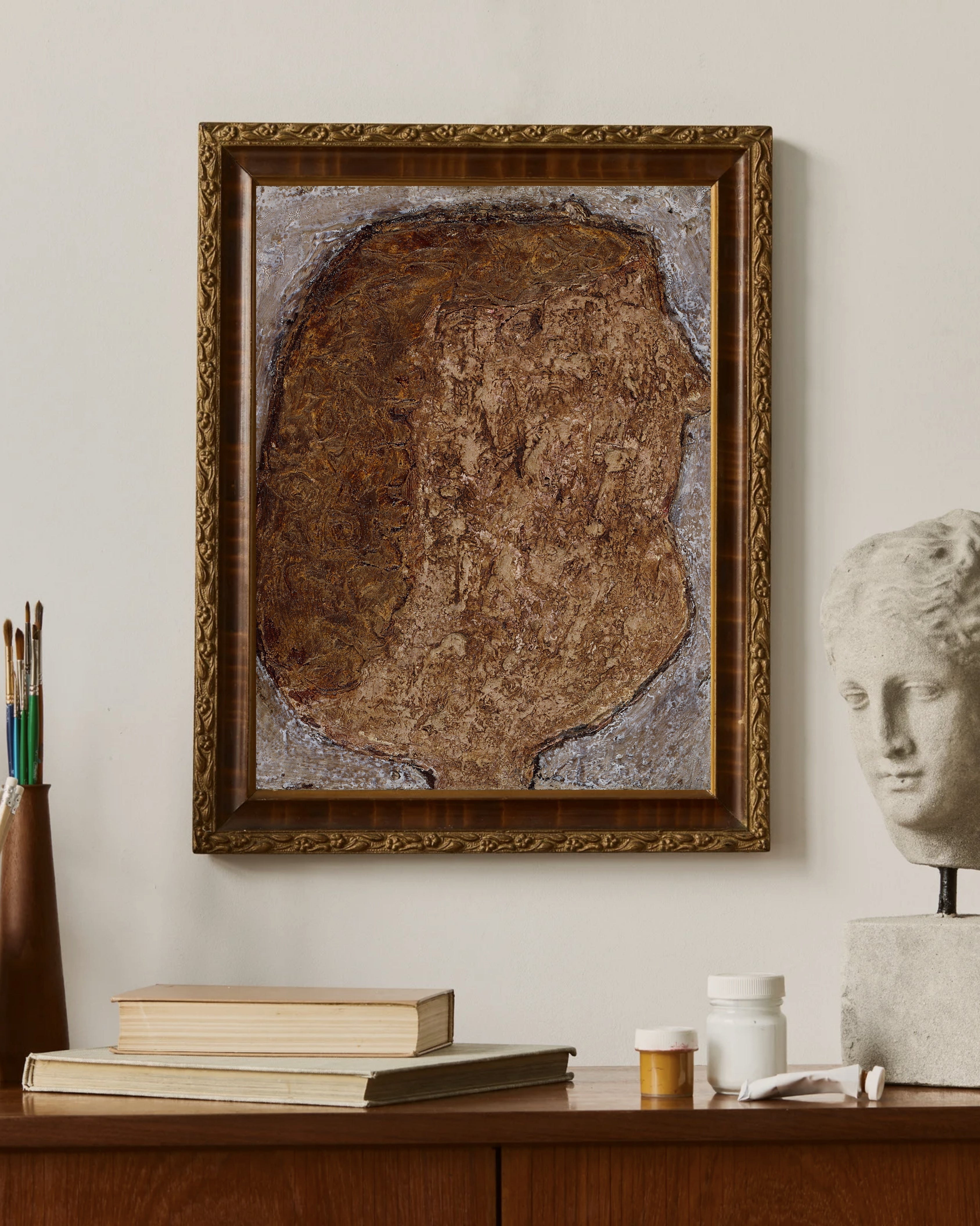 Jean Dubuffet - Esmer Kadın Fine Art Baskı
