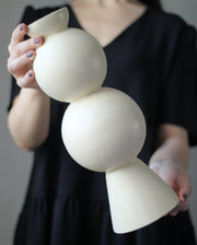 Matte Seramik Vazo - Krem