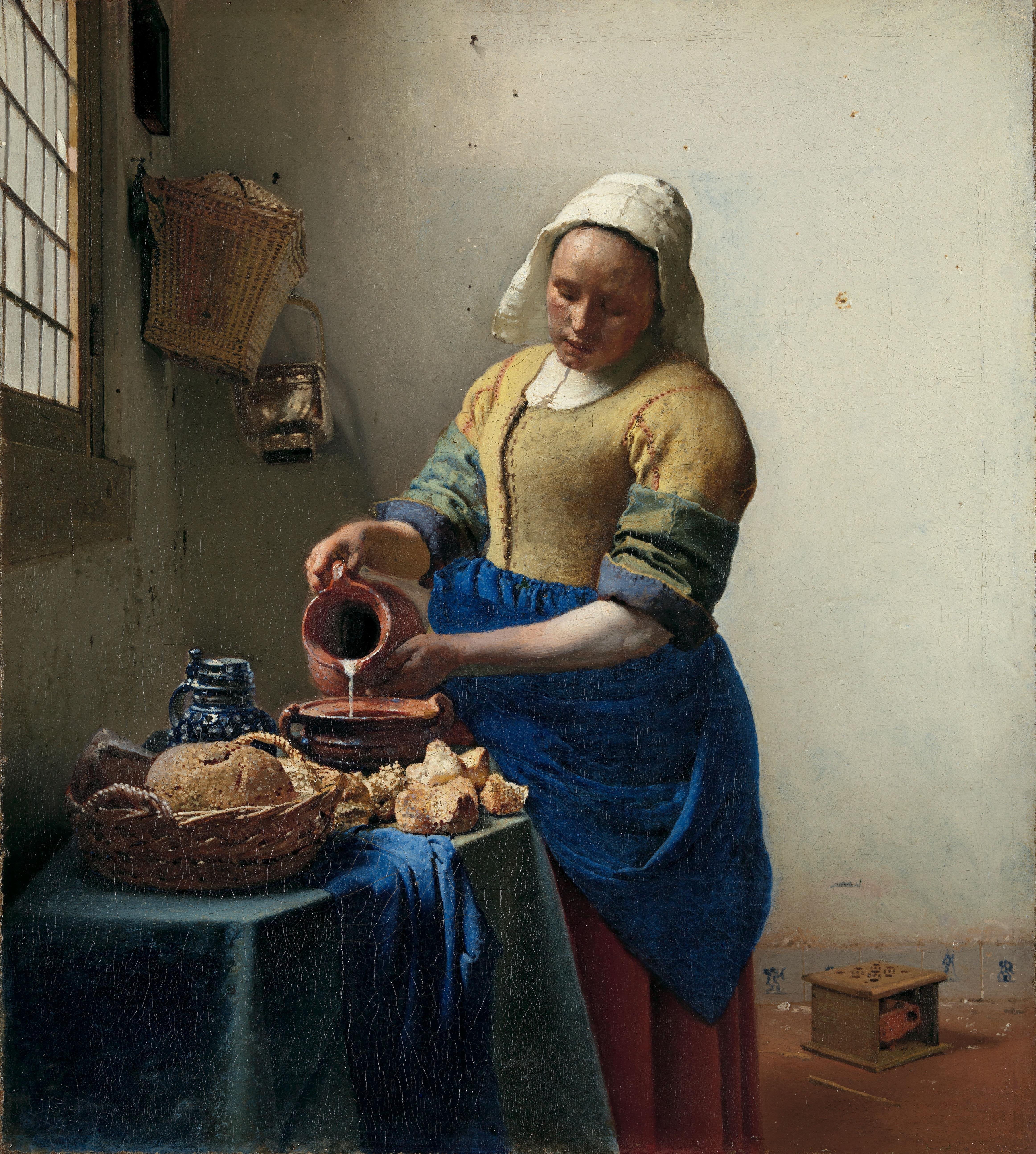 Johannes Vermeer - Sütçü Kız Fine Art Baskı