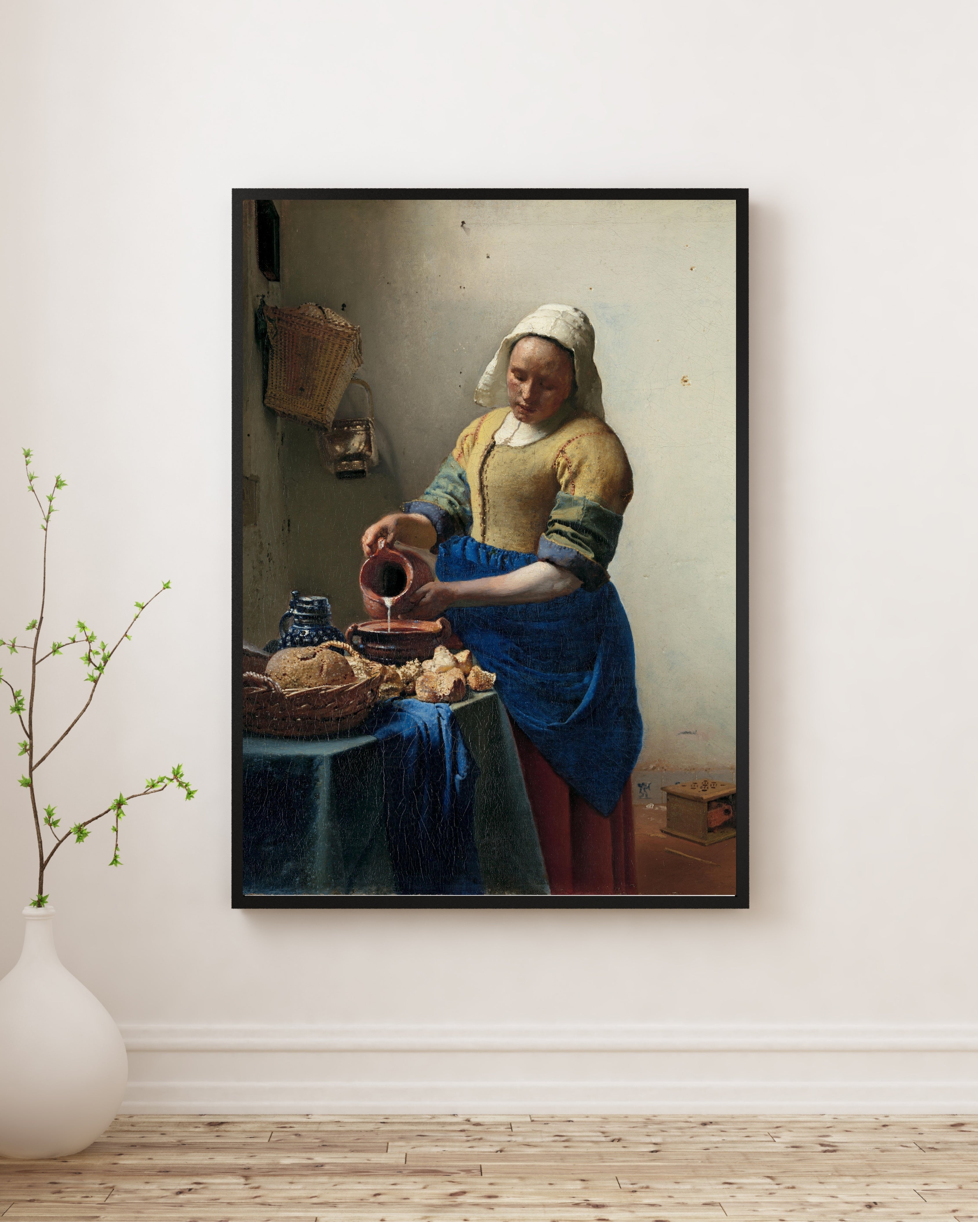 Johannes Vermeer - Sütçü Kız Fine Art Baskı