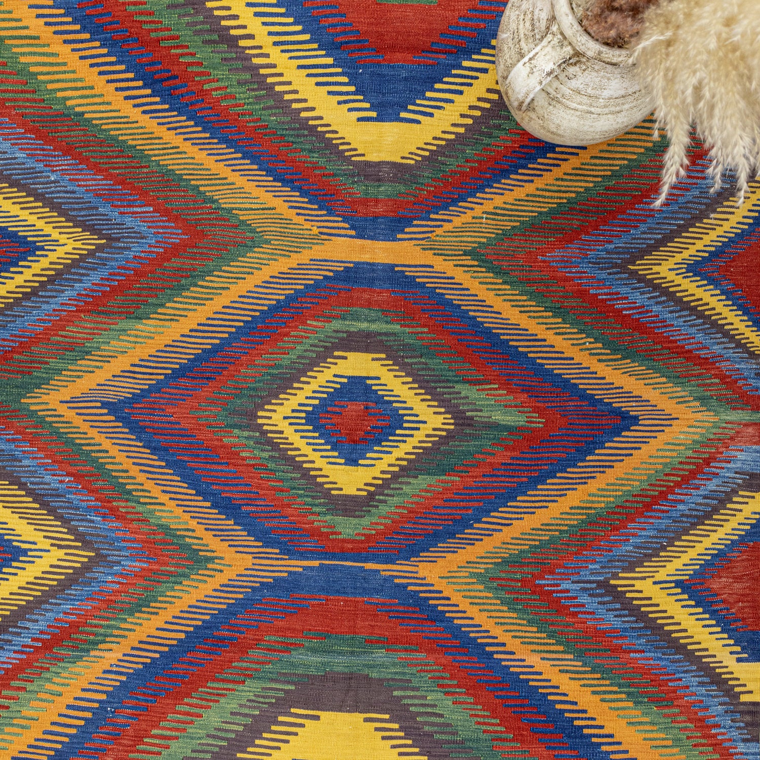 Judos Geometrik Tasarımlı Kilim 130X177 Cm