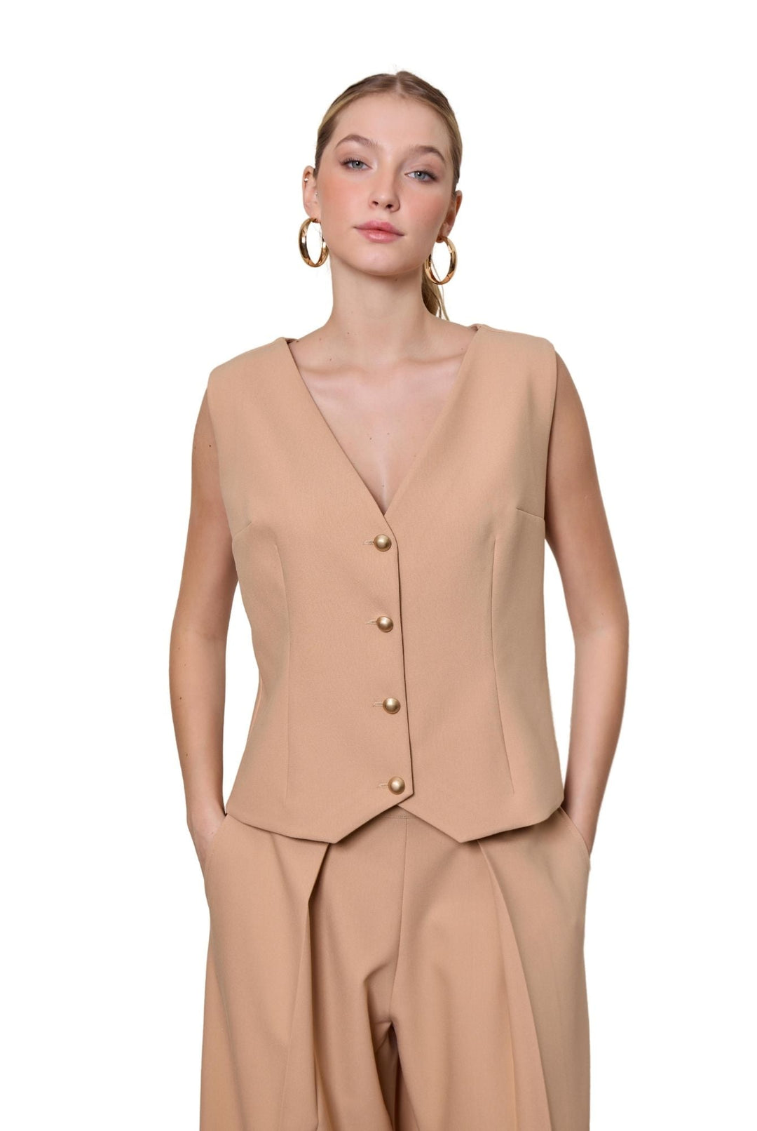 Julius Yelek-Yelek-R4Moda-Camel-S-NowShopFun