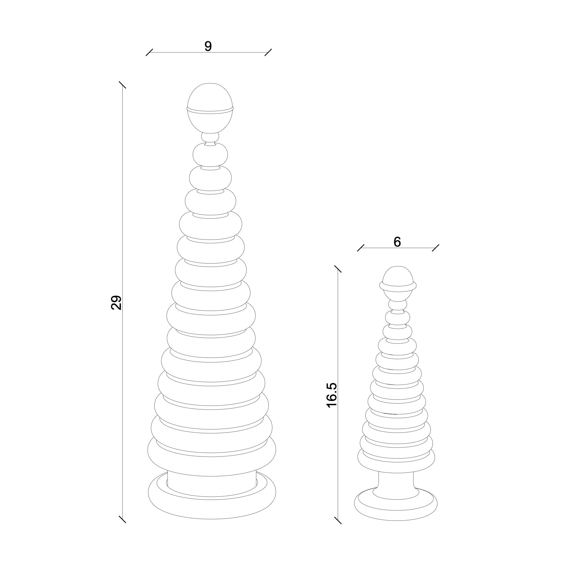 Ahşap Yılbaşı Ağacı Seti, İkili