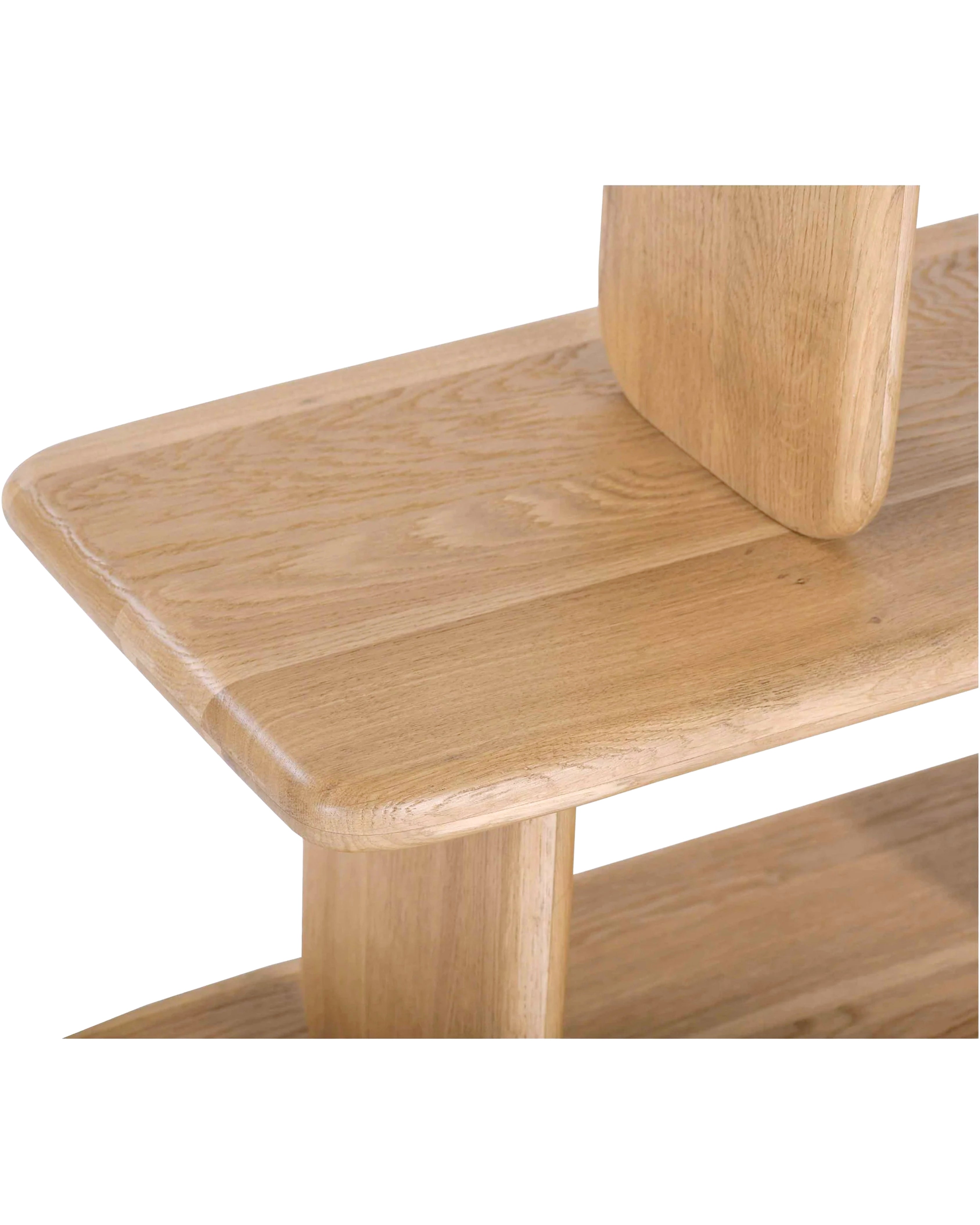 Kaida Masif Ahşap Kitaplık - Raf-Kitaplık-Regen Studio-Naturel-NowShopFun