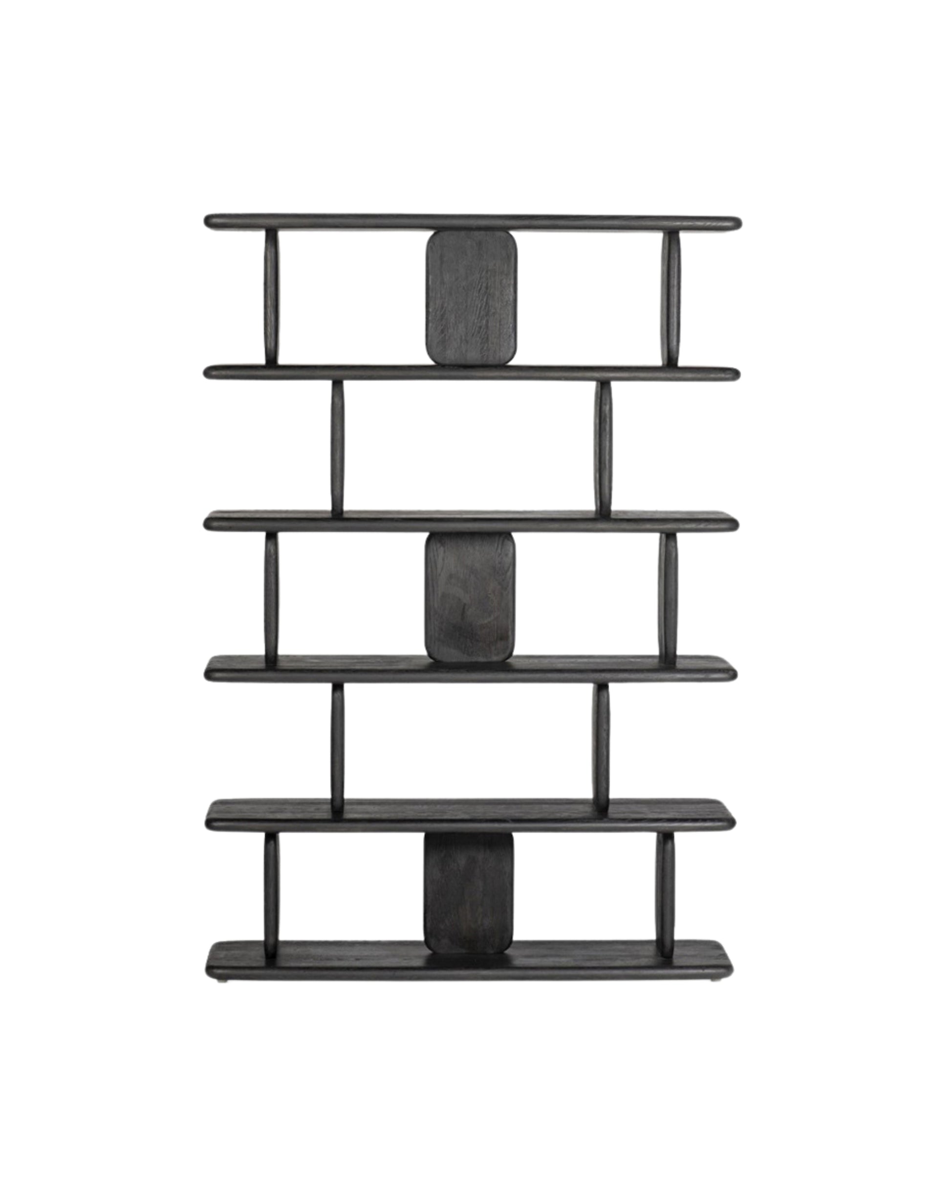 Kaida Masif Ahşap Kitaplık - Raf-Kitaplık-Regen Studio-Naturel-NowShopFun