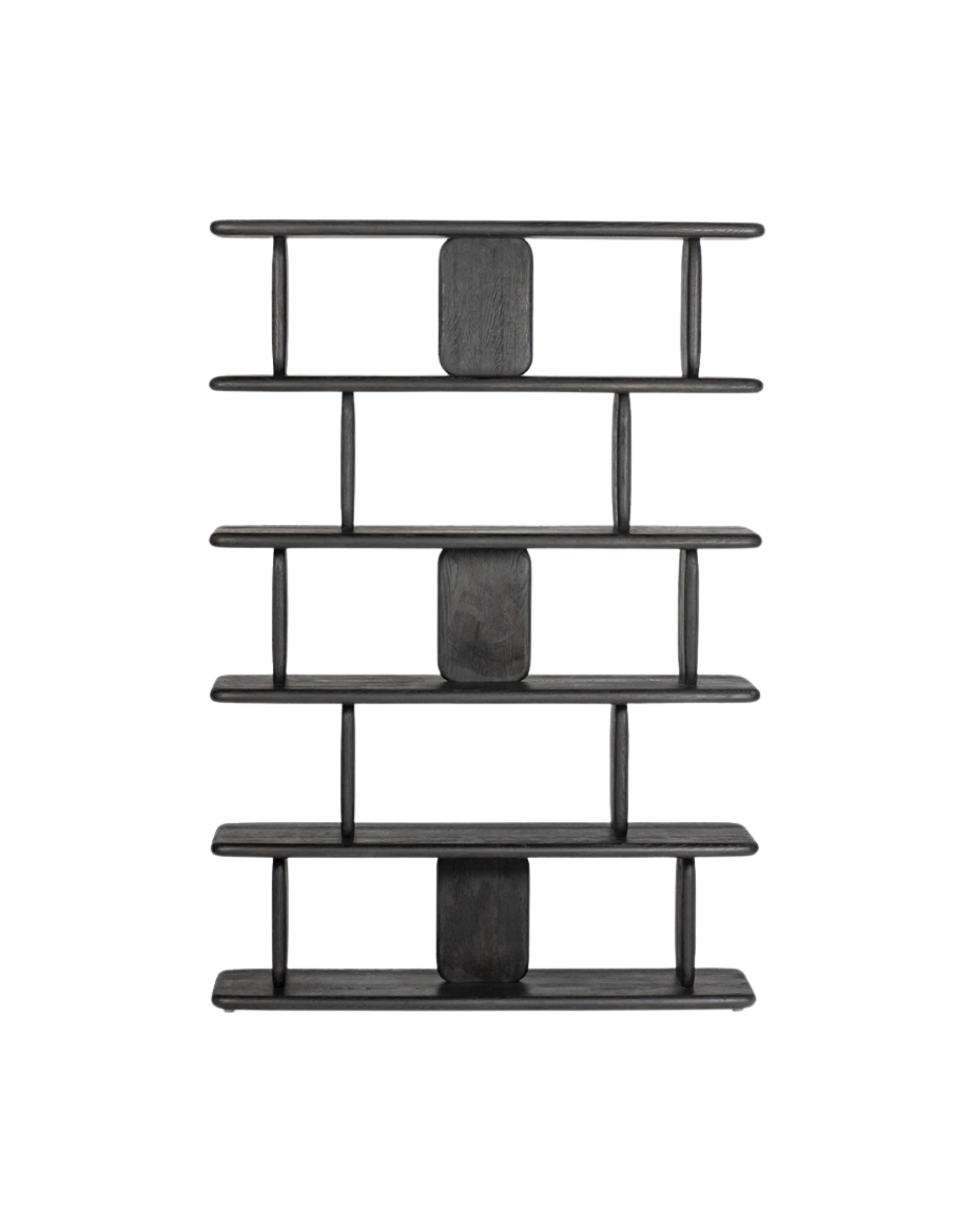 Kaida Masif Ahşap Kitaplık - Raf-Kitaplık-Regen Studio-Naturel-NowShopFun