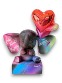 Love Elephant Heykeli | Red Heart Balloons Edition