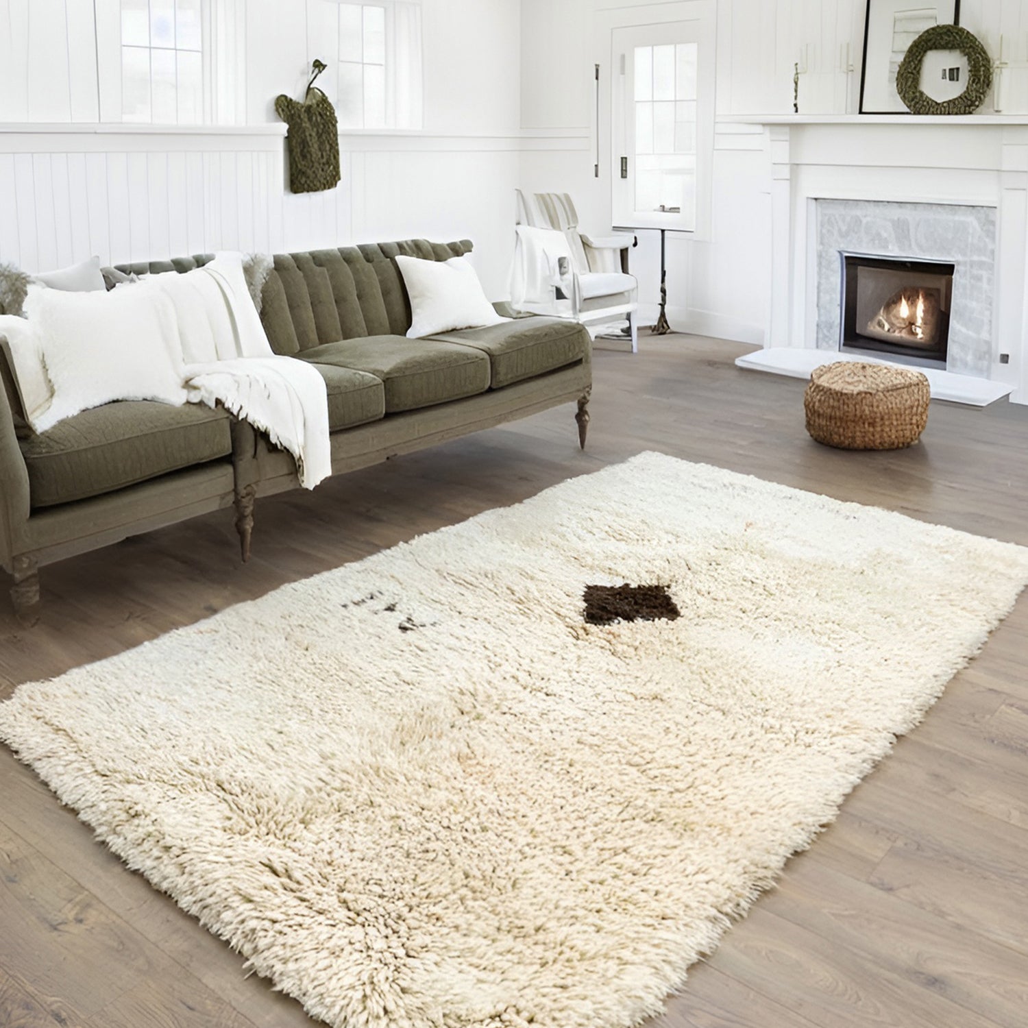 Kanire İlkel Desenli El Dokuma Tülü Halı 160x280 cm-Kilim & Halı-Soho Antiq-NowShopFun