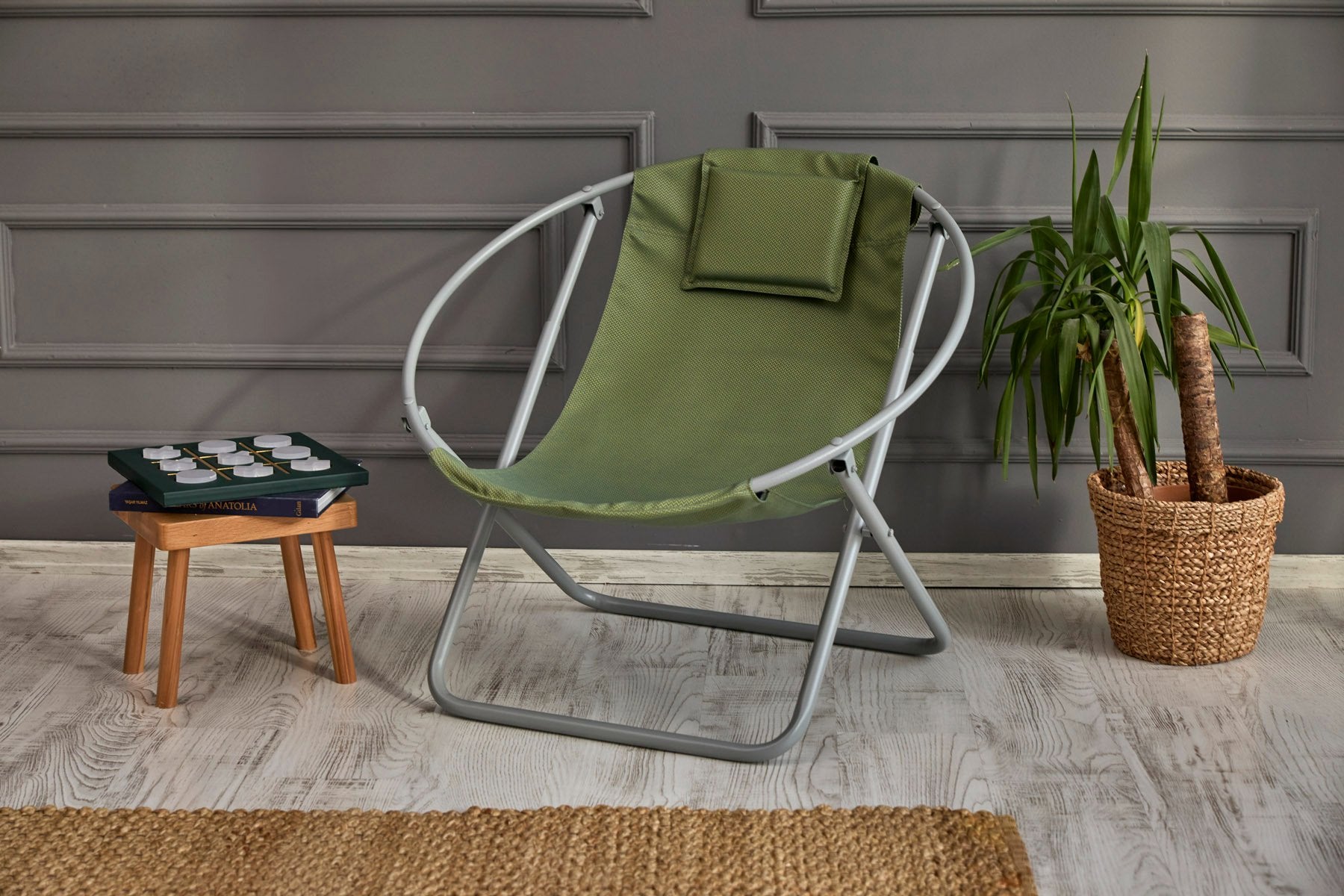 Kanvas İÇ Ve Dış Mekan Katlanır Sandalye