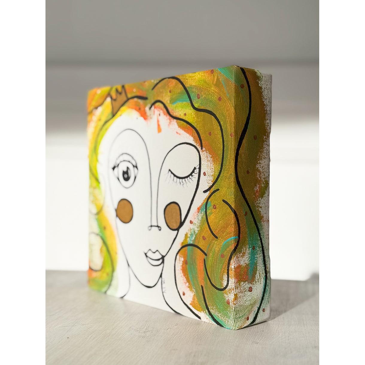 Kanvas Renkli Portre Serisi - 01