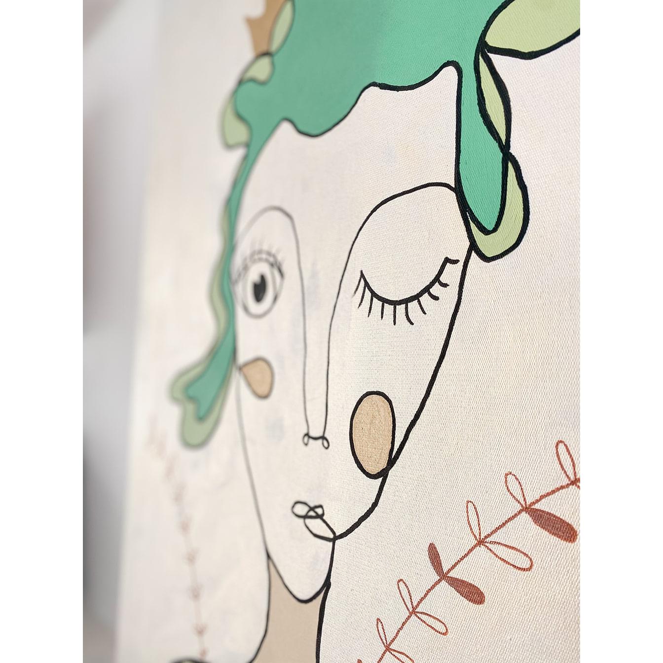 Kanvas Renkli Portre Serisi - 02