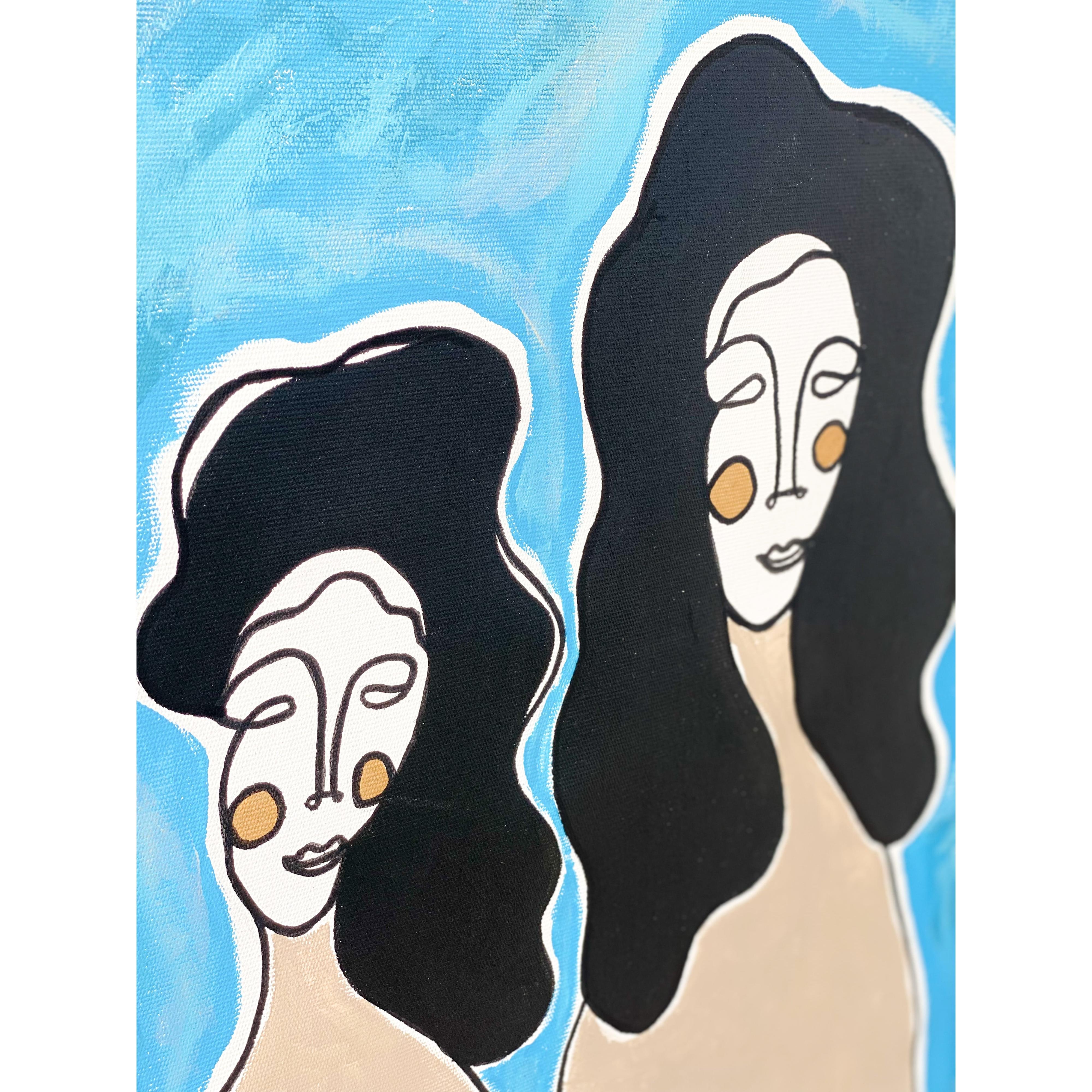 Kanvas Renkli Portre Serisi - 09