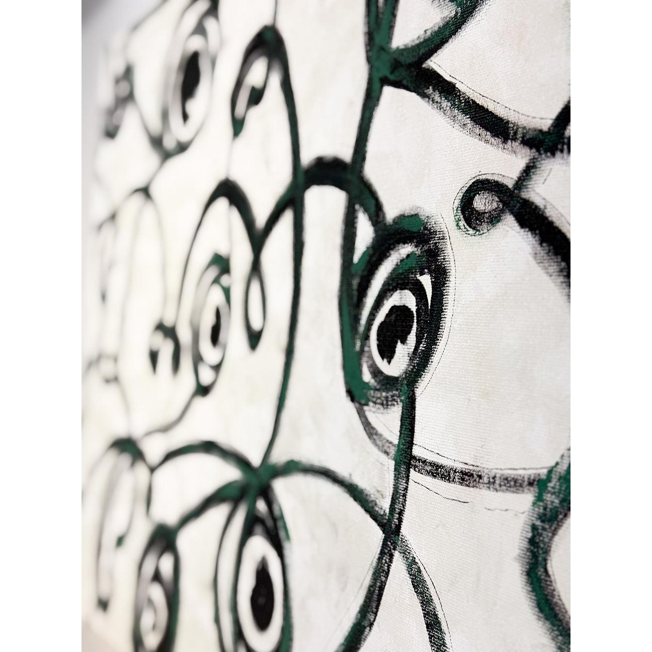 Kanvas Renkli Portre Serisi - 14