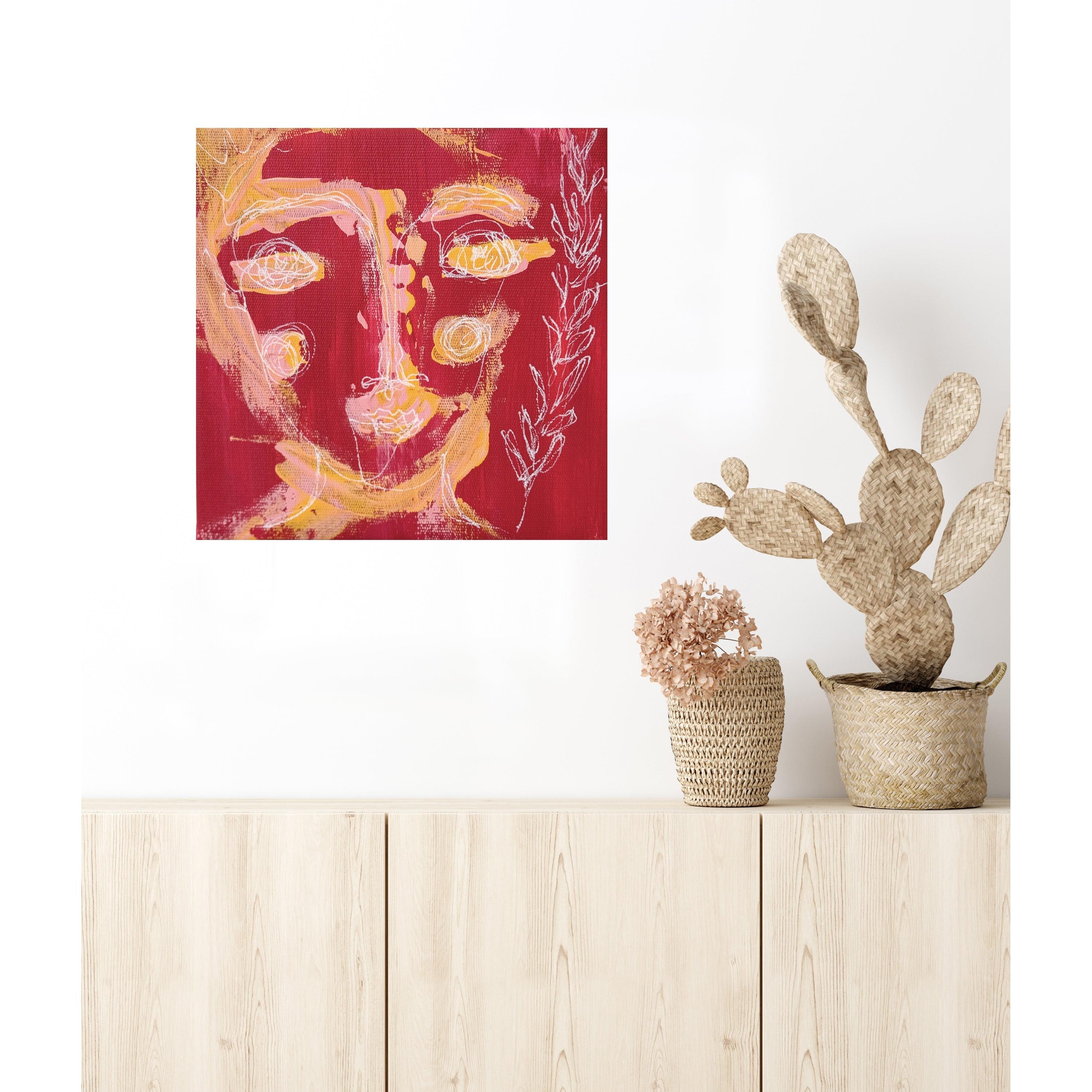 Kanvas Renkli Portre Serisi - 18