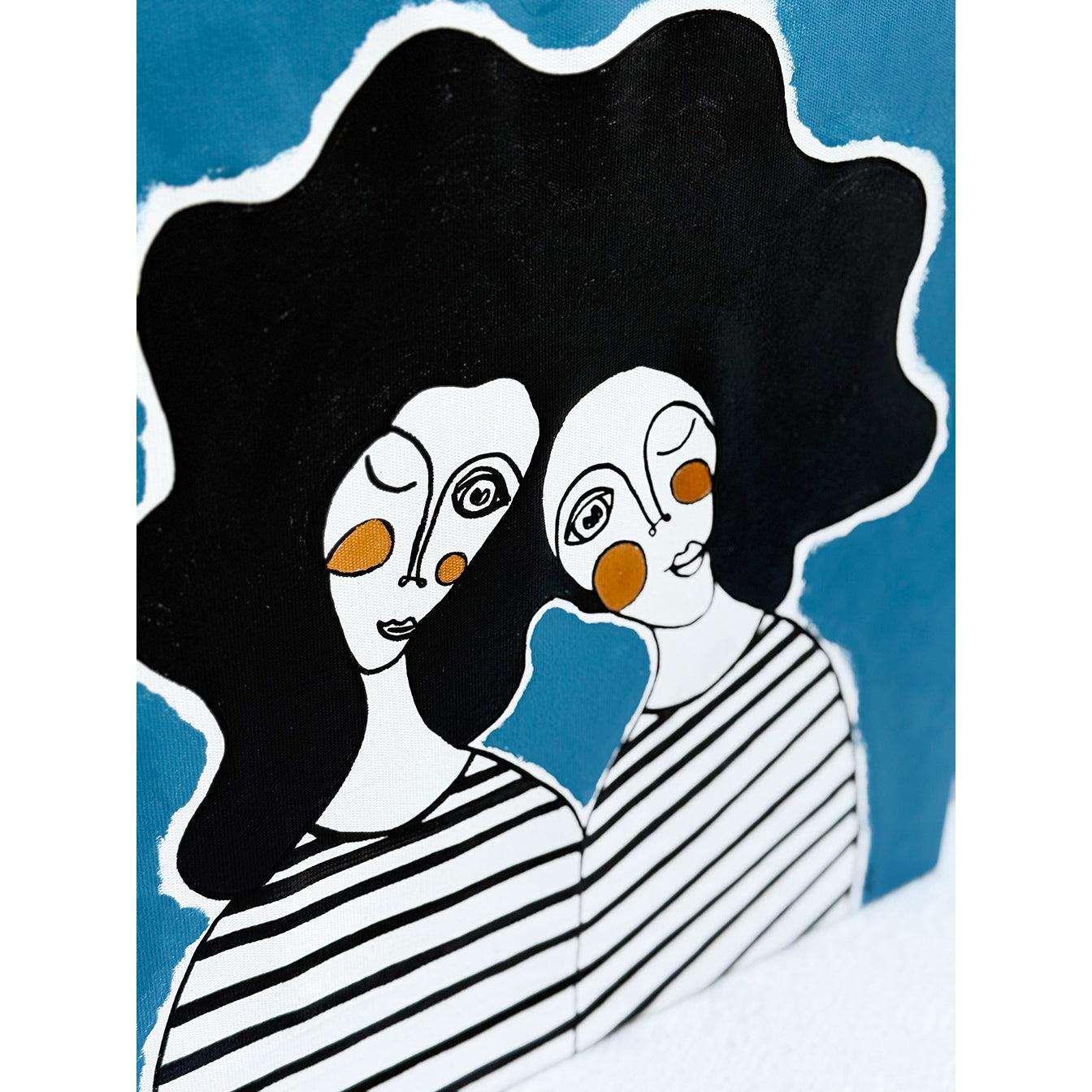 Kanvas Renkli Portre Serisi - 23