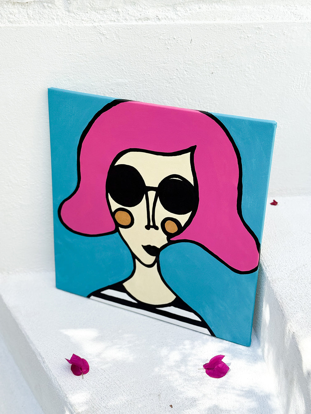 Kanvas Renkli Portre Serisi - 28