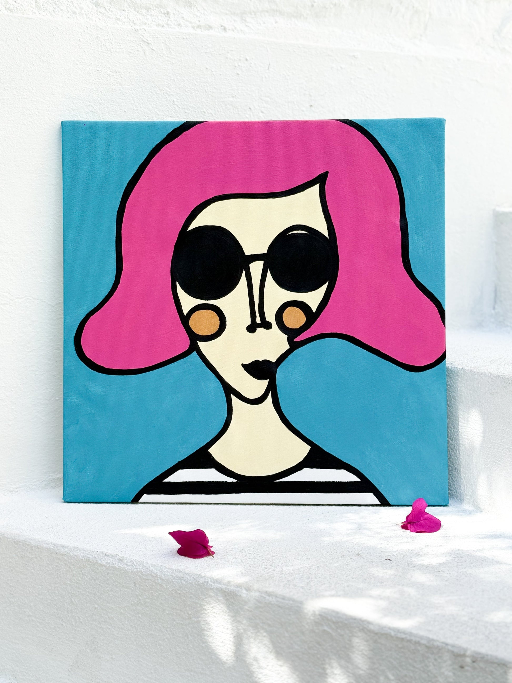 Kanvas Renkli Portre Serisi - 28