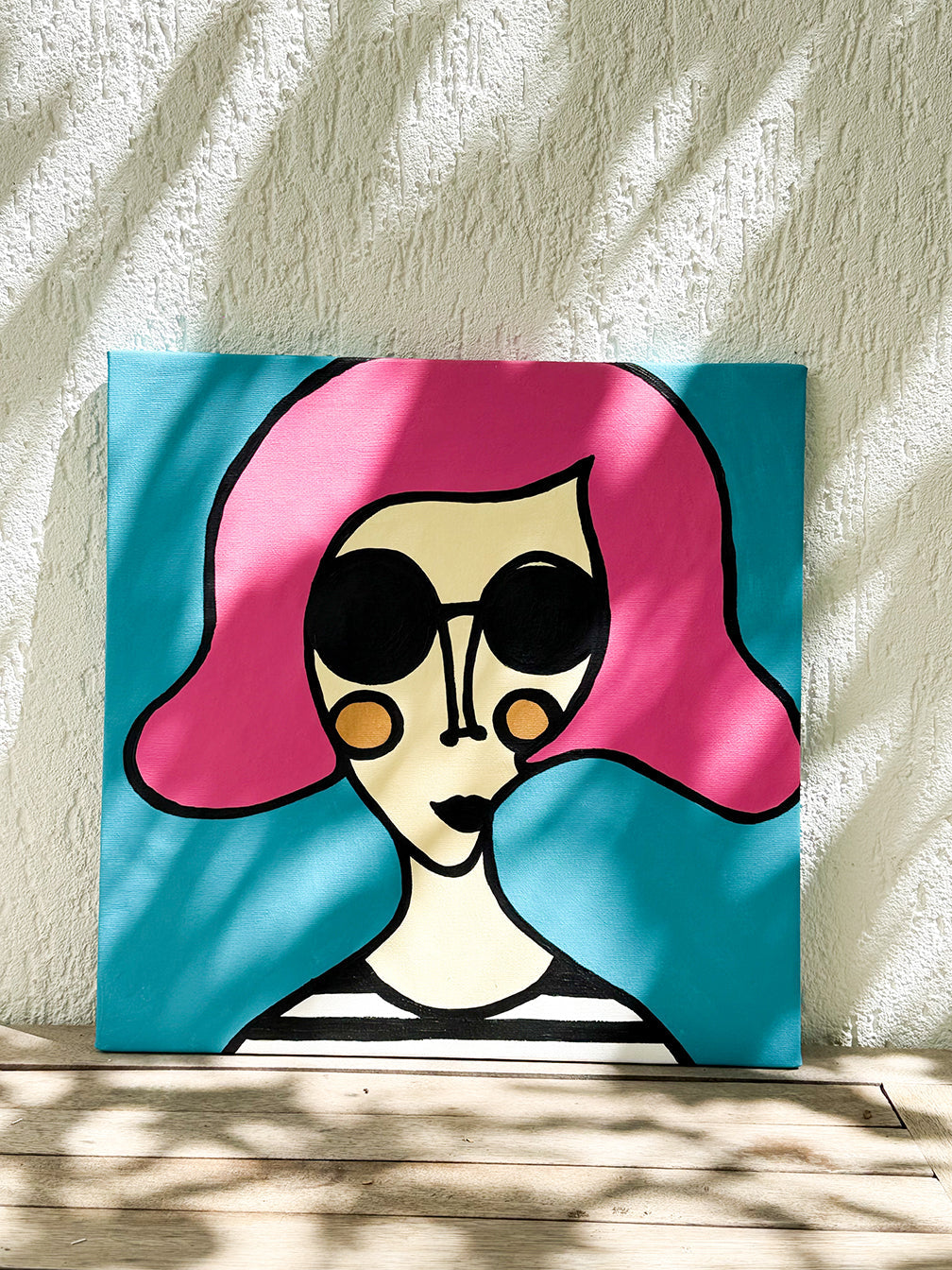 Kanvas Renkli Portre Serisi - 28