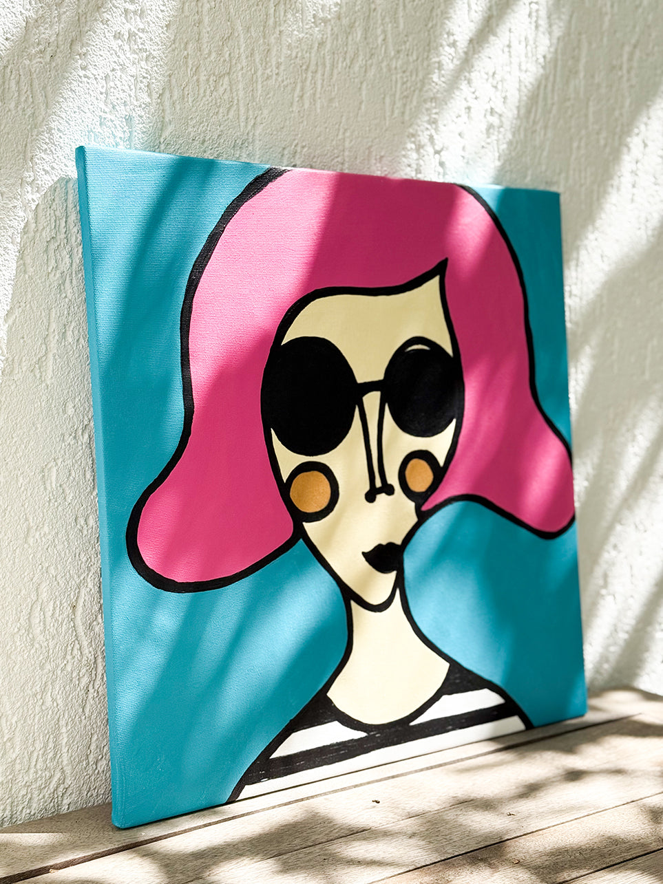 Kanvas Renkli Portre Serisi - 28