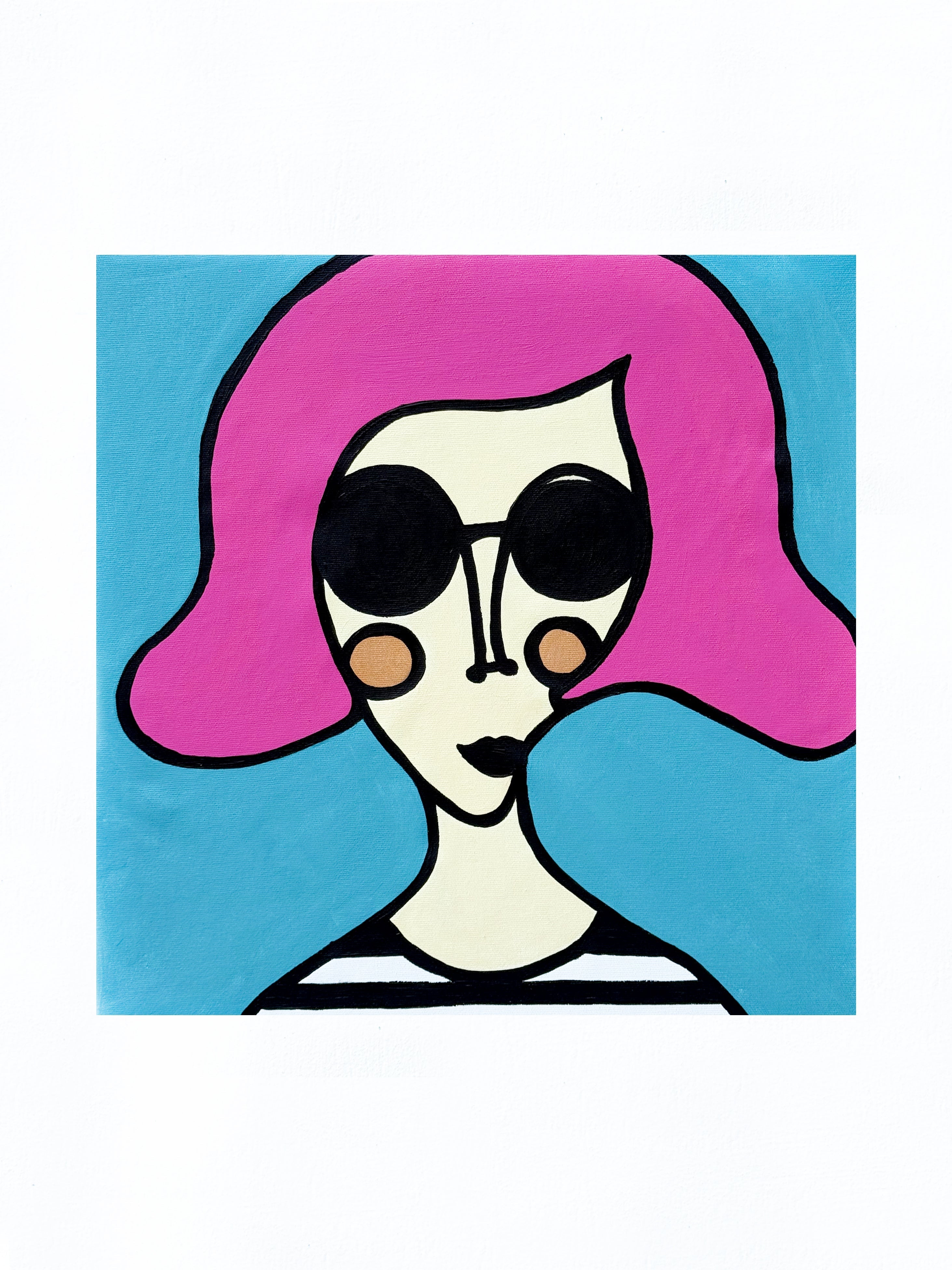 Kanvas Renkli Portre Serisi - 28